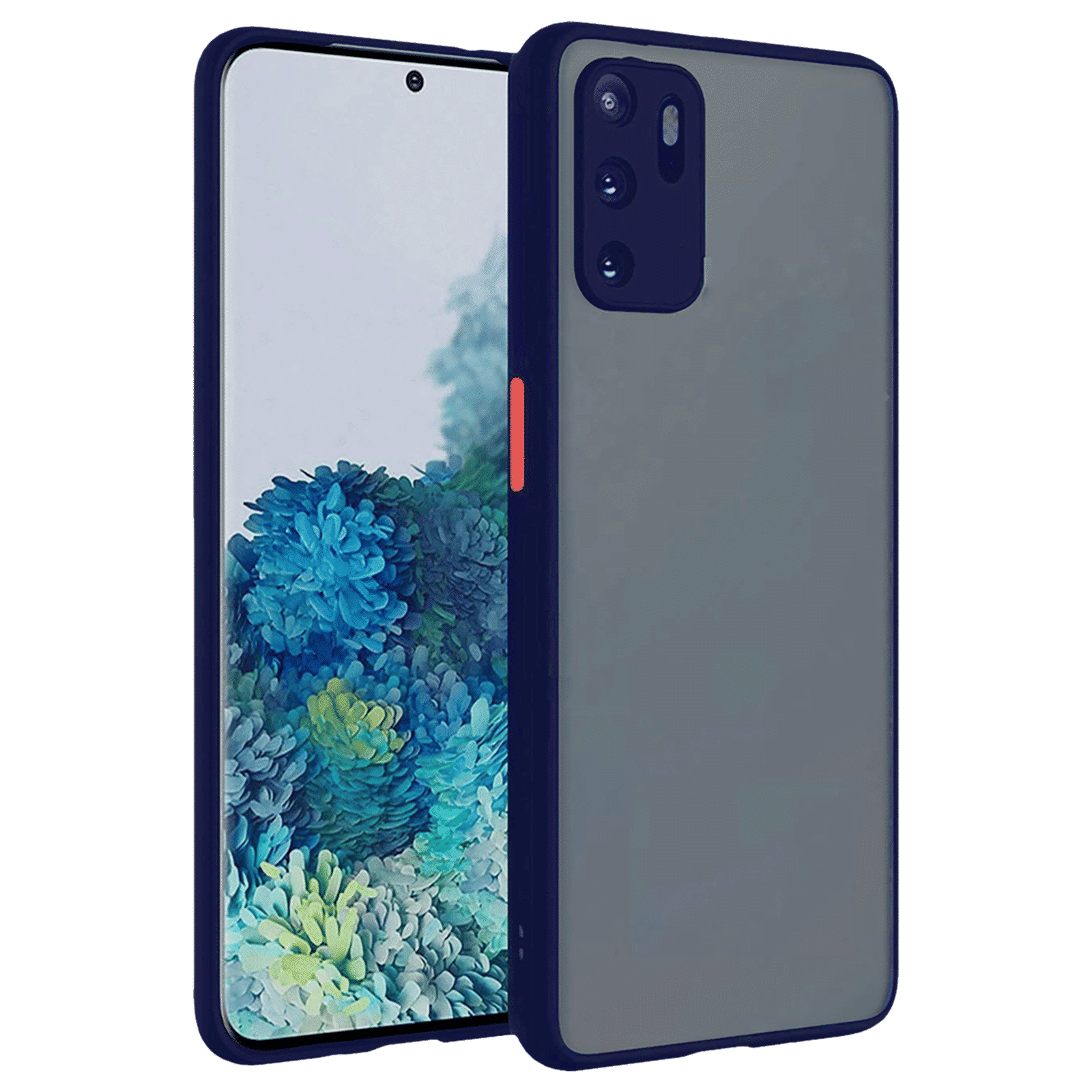 Arrow Duplex Acrylic & TPU Back Cover for OPPO Reno 6 (Scratch Resistant, Blue)_1