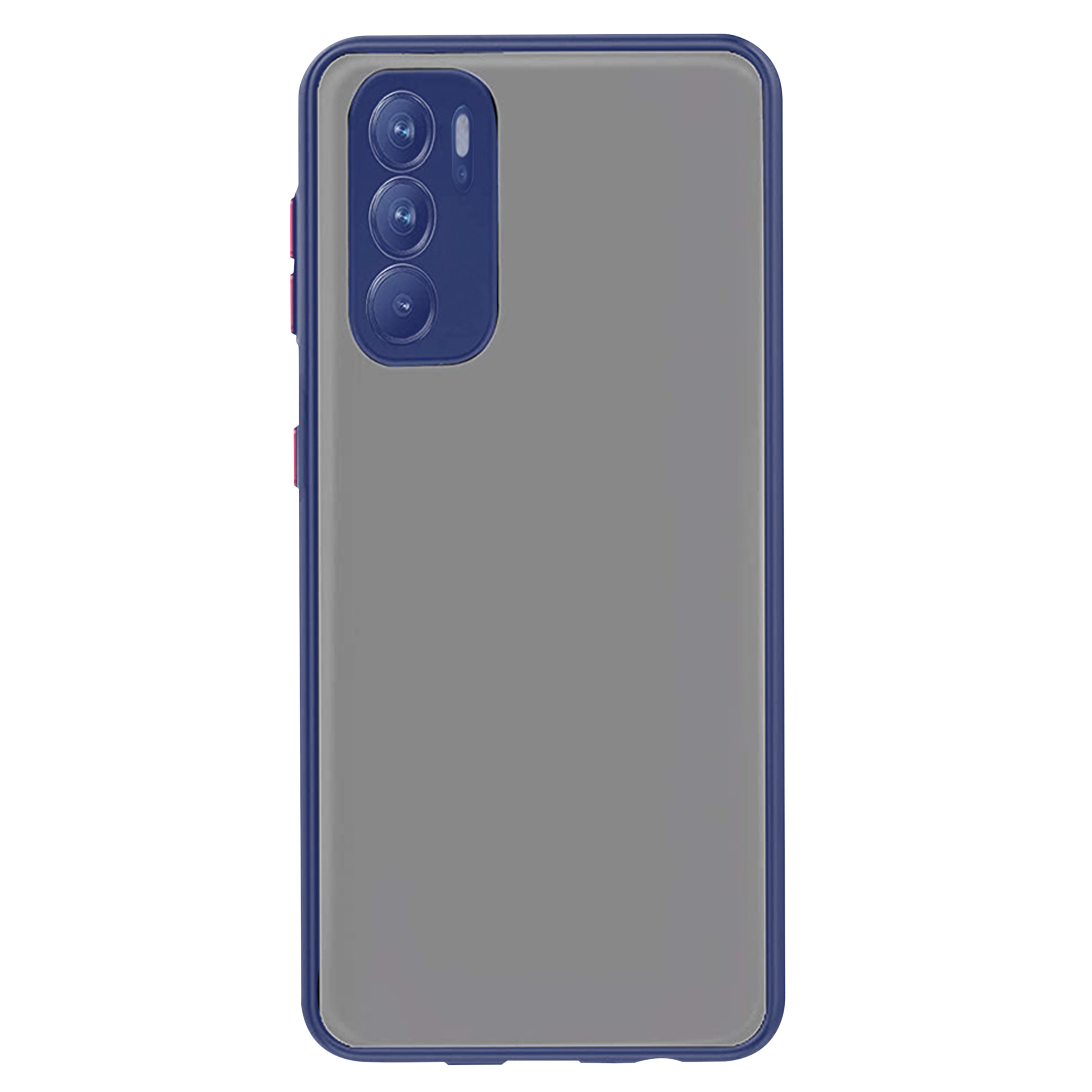 Arrow Duplex Acrylic & TPU Back Cover for OPPO Reno 6 (Scratch Resistant, Blue)_3