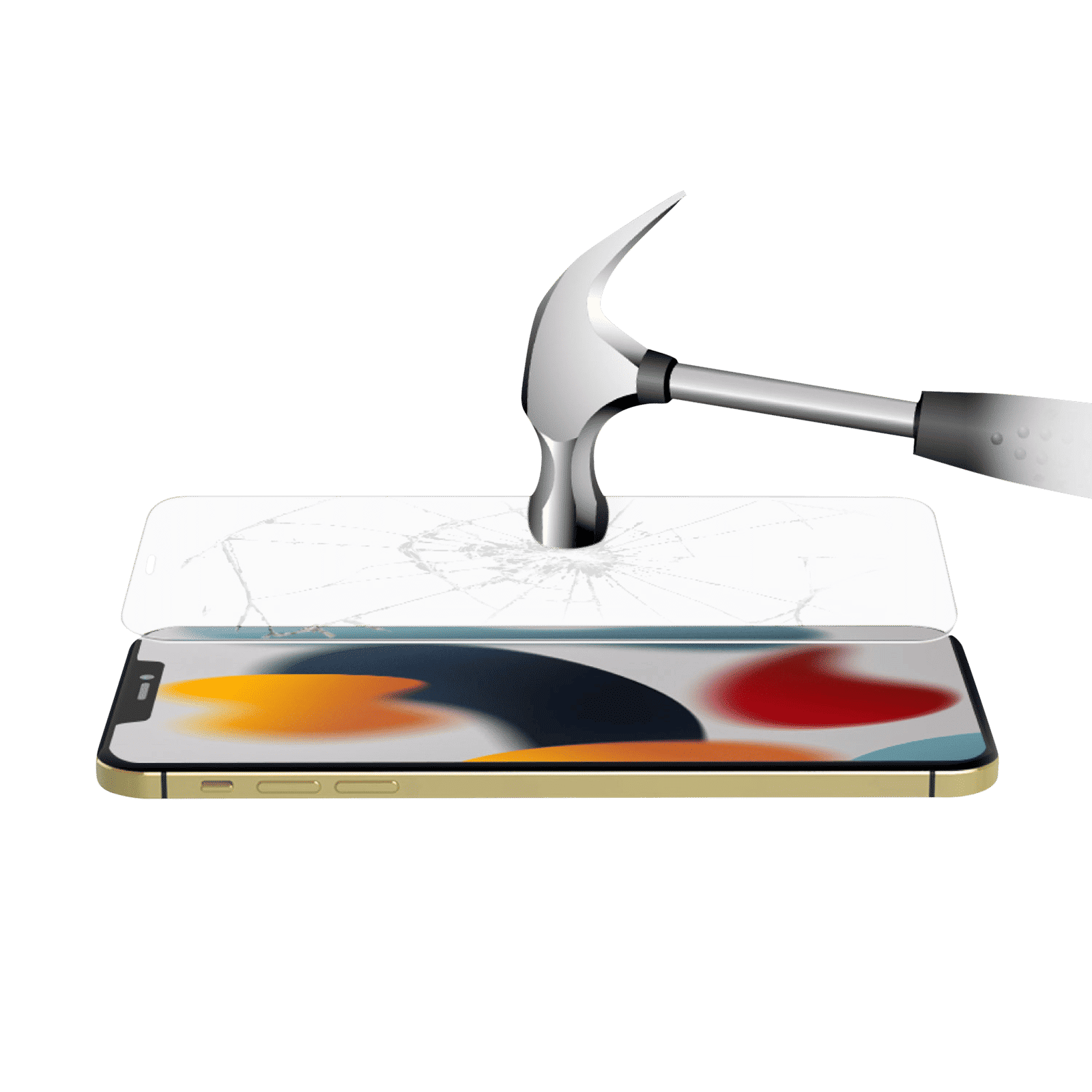 HYPHEN AIRE Screen Protector & Hard TPU Back Cover Combo for Apple iPhone 13 Mini (Supports Wireless Charging, Clear)_3