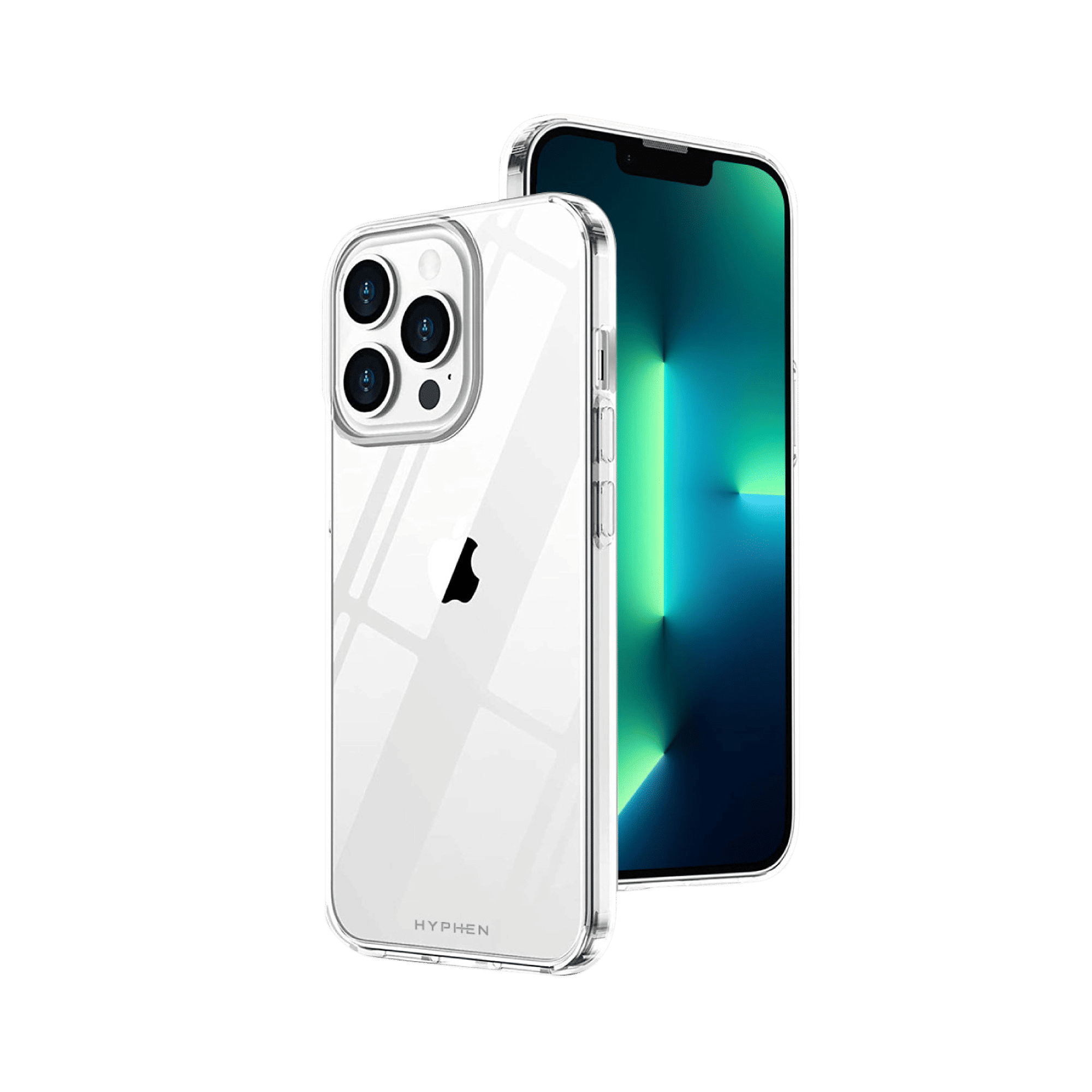 HYPHEN AIRE Screen Protector & Hard TPU Back Cover Combo for Apple iPhone 13 Pro Max (Supports Wireless Charging, Clear)_5