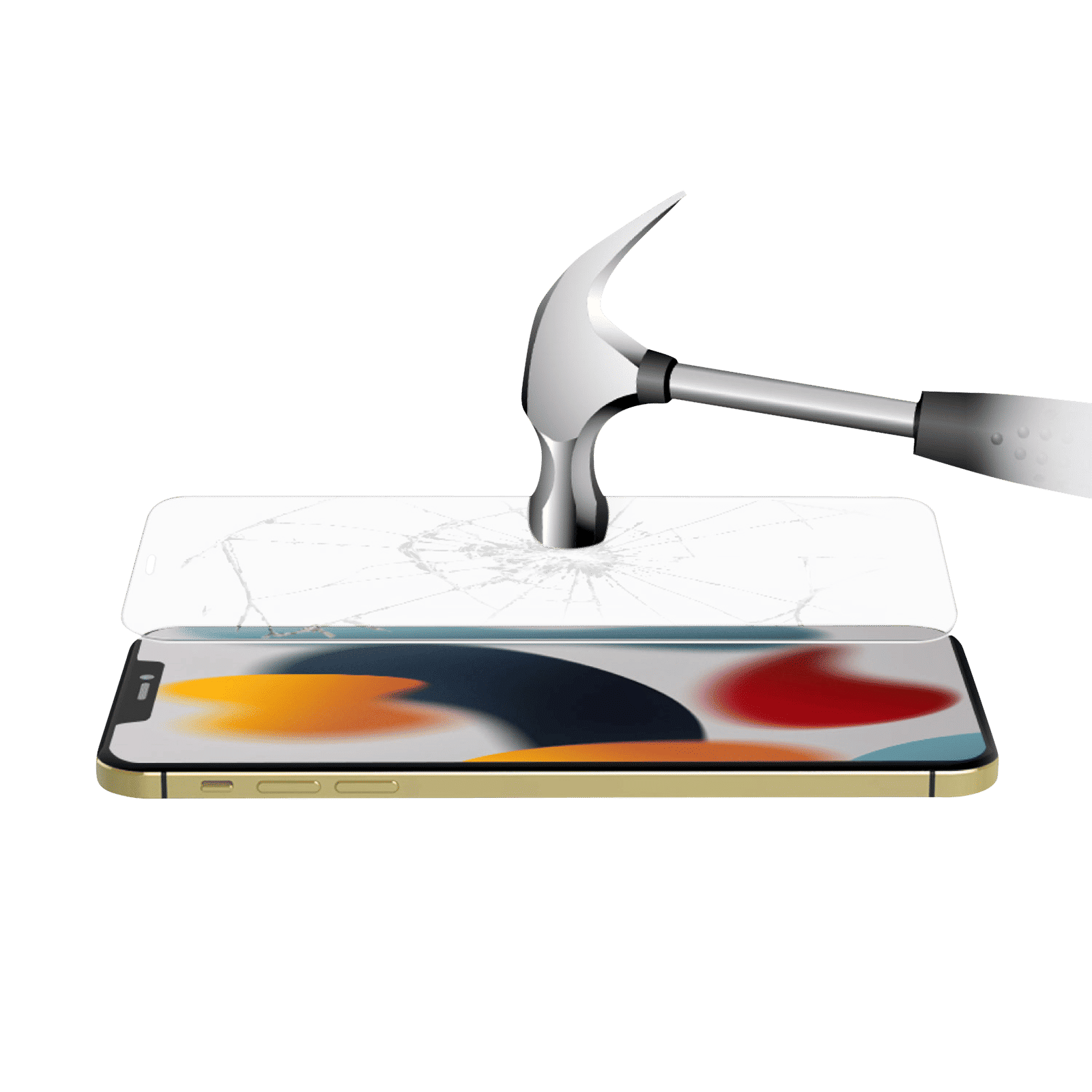 HYPHEN DURO Screen Protector & Hard TPU Back Cover Combo for Apple iPhone 13 Mini (Supports Wireless Charging, Clear)_5