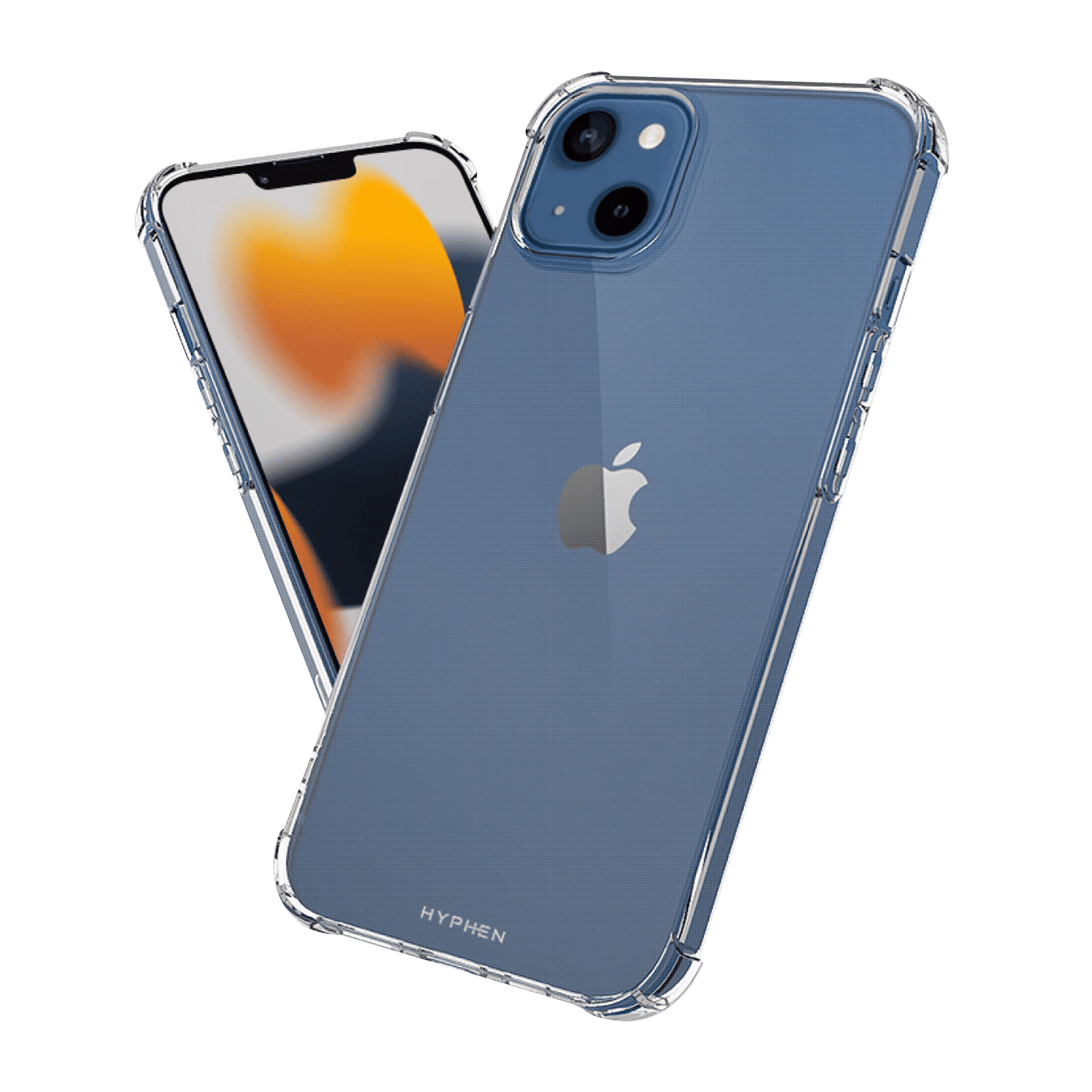 HYPHEN DURO Screen Protector & Hard TPU Back Cover Combo for Apple iPhone 13 Mini (Supports Wireless Charging, Clear)_6