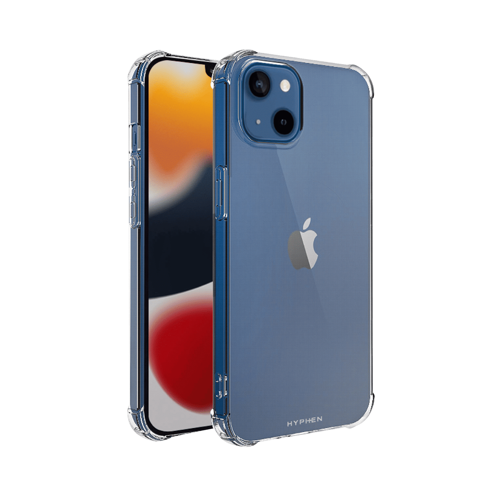 HYPHEN DURO Screen Protector & Hard TPU Back Cover Combo for Apple iPhone 13 Mini (Supports Wireless Charging, Clear)_7