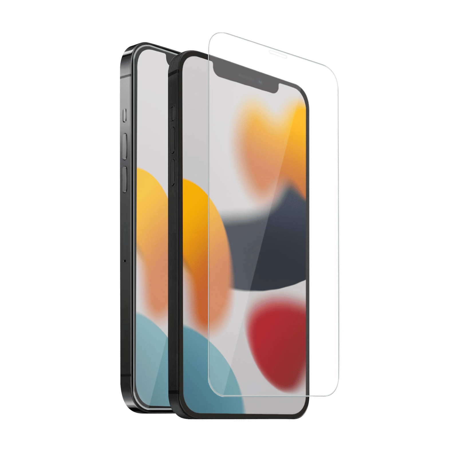 HYPHEN DURO Screen Protector & Hard TPU Back Cover Combo for Apple iPhone 13 (Wireless Charging Compatible, Clear)_2