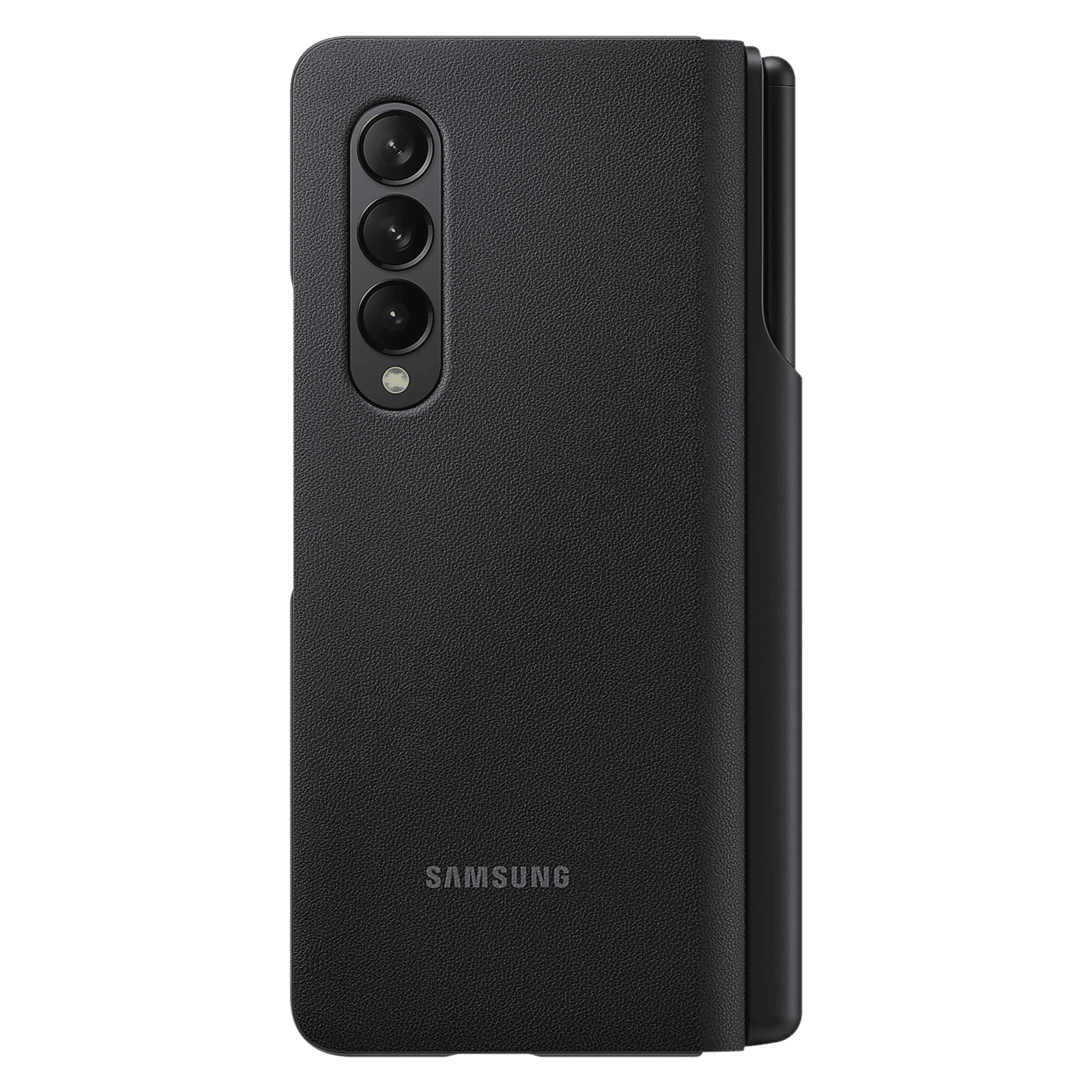 SAMSUNG Flip Cover for Galaxy Z Fold3 5G (With S Pen Holder, Black)_8