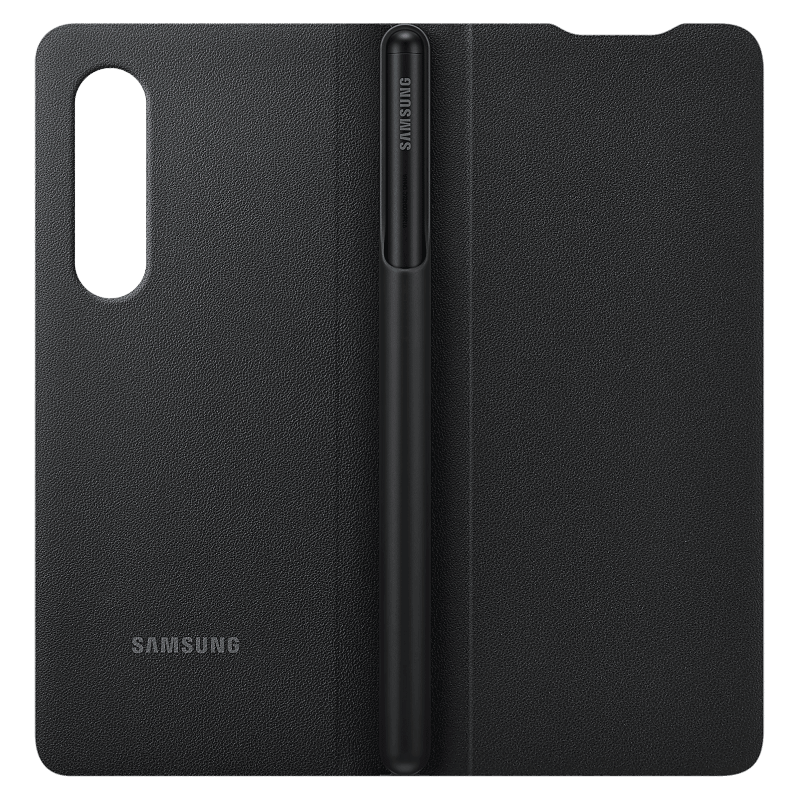 SAMSUNG Flip Cover for Galaxy Z Fold3 5G (With S Pen Holder, Black)_9