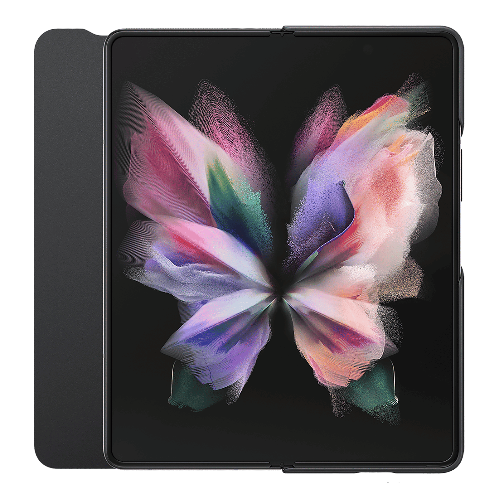 SAMSUNG Flip Cover for Galaxy Z Fold3 5G (With S Pen Holder, Black)_3