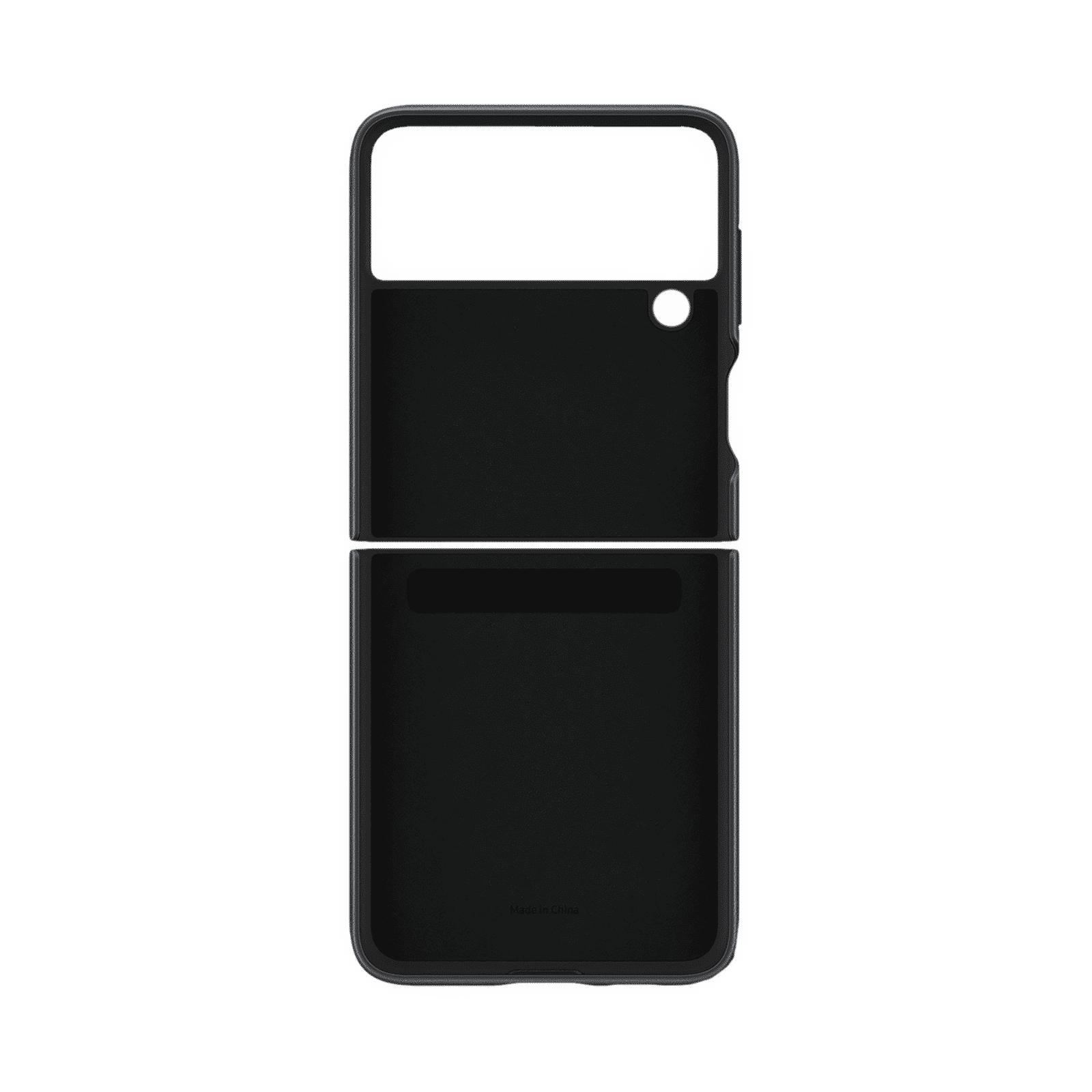 SAMSUNG Soft Leather Back Cover for SAMSUNG Galaxy Z Flip3 5G (Premium Protection, Black) SAMSUNG Soft Leather Back Cover for SAMSUNG Galaxy Z Flip3 5G (Premium Protection, Black)_4