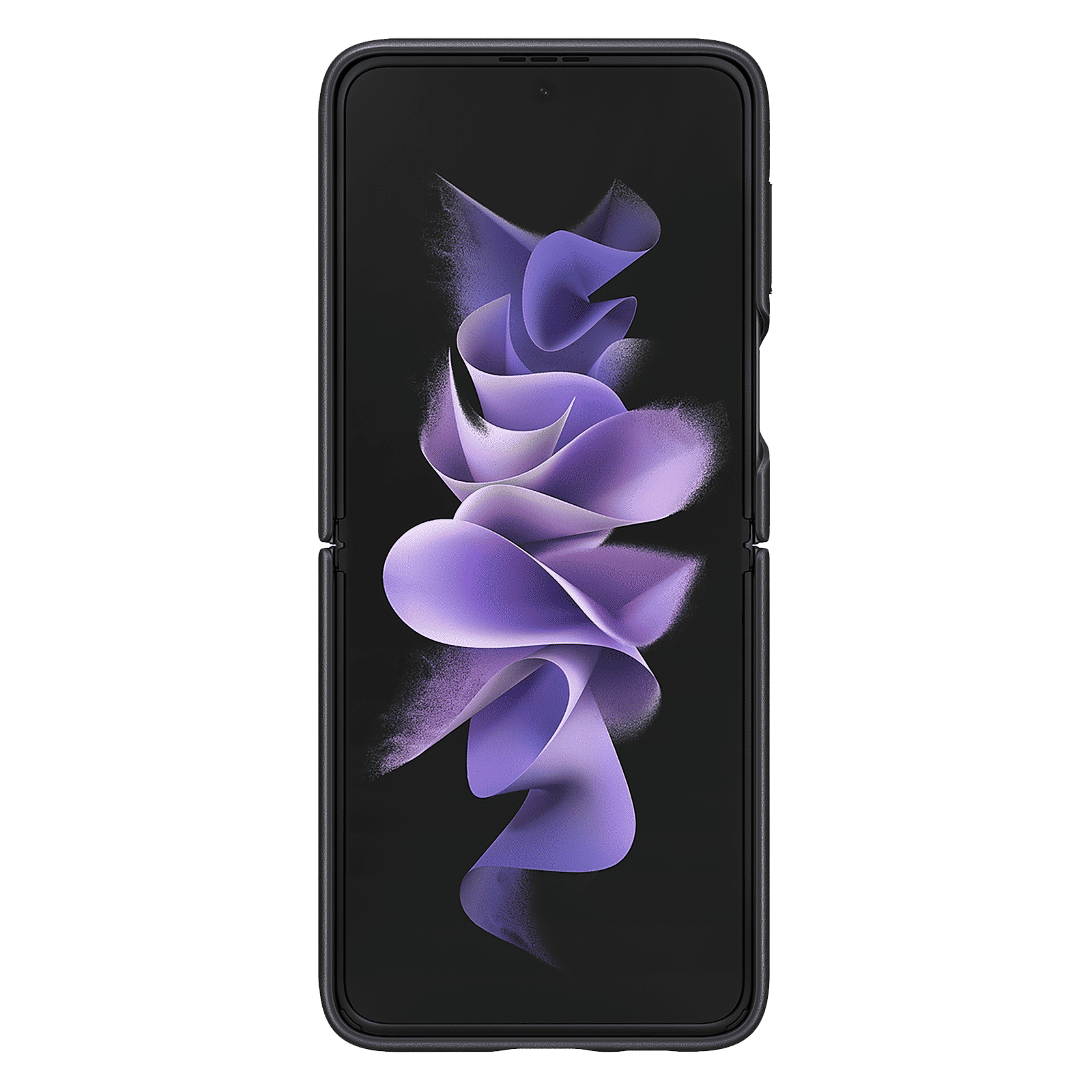 SAMSUNG Soft Leather Back Cover for SAMSUNG Galaxy Z Flip3 5G (Premium Protection, Black) SAMSUNG Soft Leather Back Cover for SAMSUNG Galaxy Z Flip3 5G (Premium Protection, Black)_5