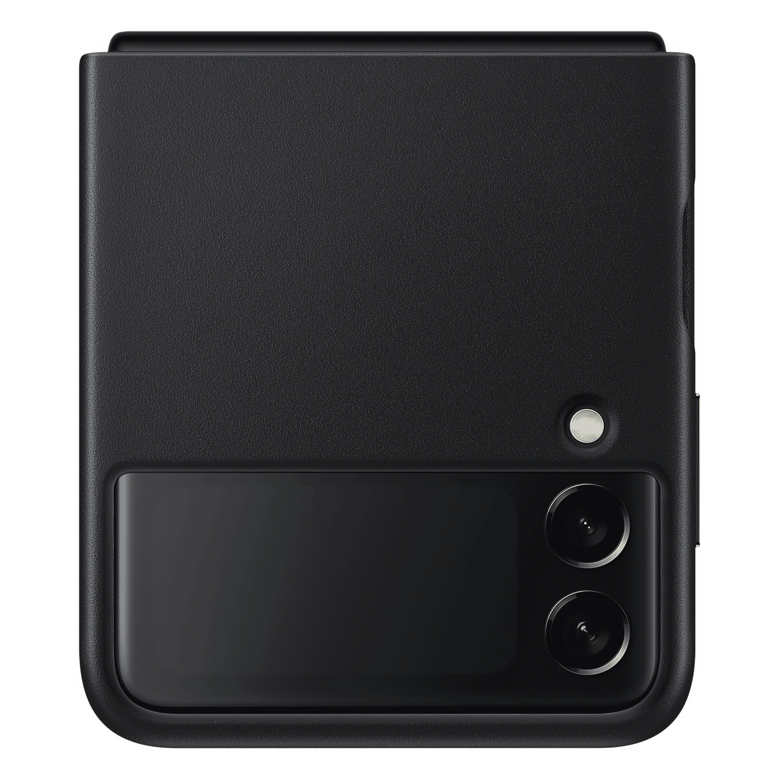 SAMSUNG Soft Leather Back Cover for SAMSUNG Galaxy Z Flip3 5G (Premium Protection, Black) SAMSUNG Soft Leather Back Cover for SAMSUNG Galaxy Z Flip3 5G (Premium Protection, Black)_8