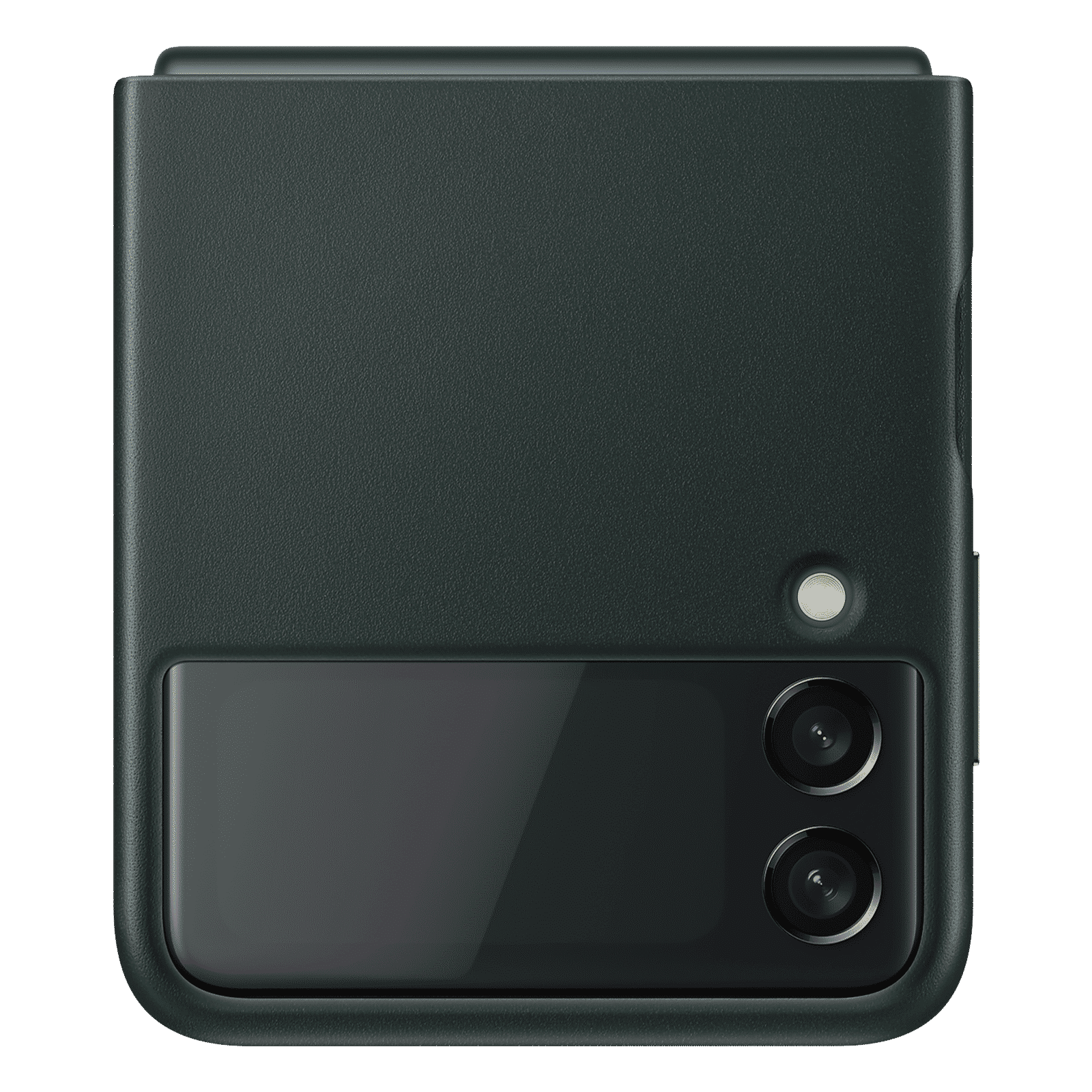 SAMSUNG Soft Leather Back Cover for SAMSUNG Galaxy Z Flip3 5G (Premium Protection, Green)_8