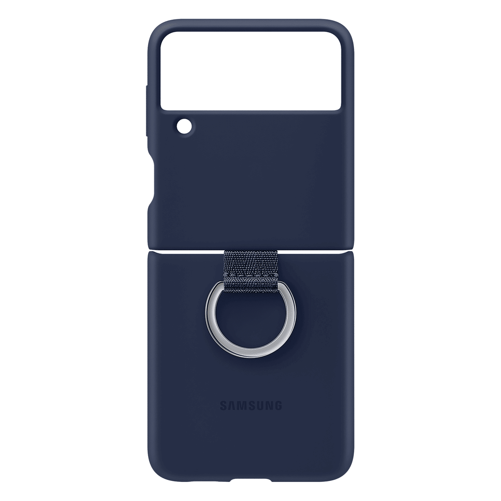 SAMSUNG Soft Silicone Back Cover for SAMSUNG Galaxy Z Flip3 5G (Slip-On Ring, Navy) SAMSUNG Soft Silicone Back Cover for SAMSUNG Galaxy Z Flip3 5G (Slip-On Ring, Navy)_3