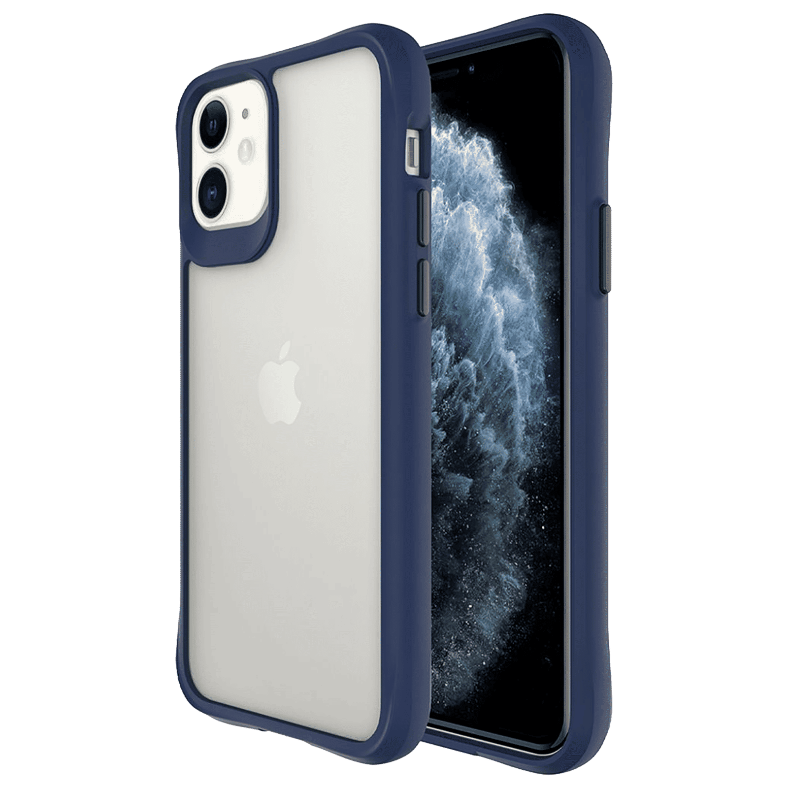 stuffcool Aktion TPU Back Cover for Apple iPhone 13 Mini (Shock Pocket Technology, Blue)_1