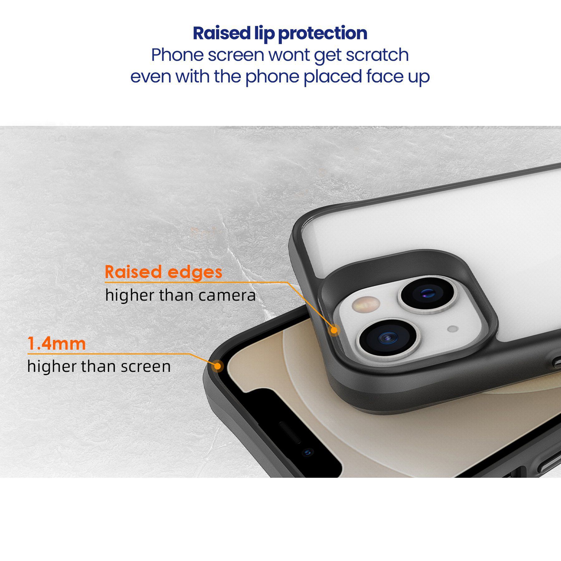 stuffcool Aktion TPU Back Cover for Apple iPhone 13 (Shock Pocket Technology, Black)_7