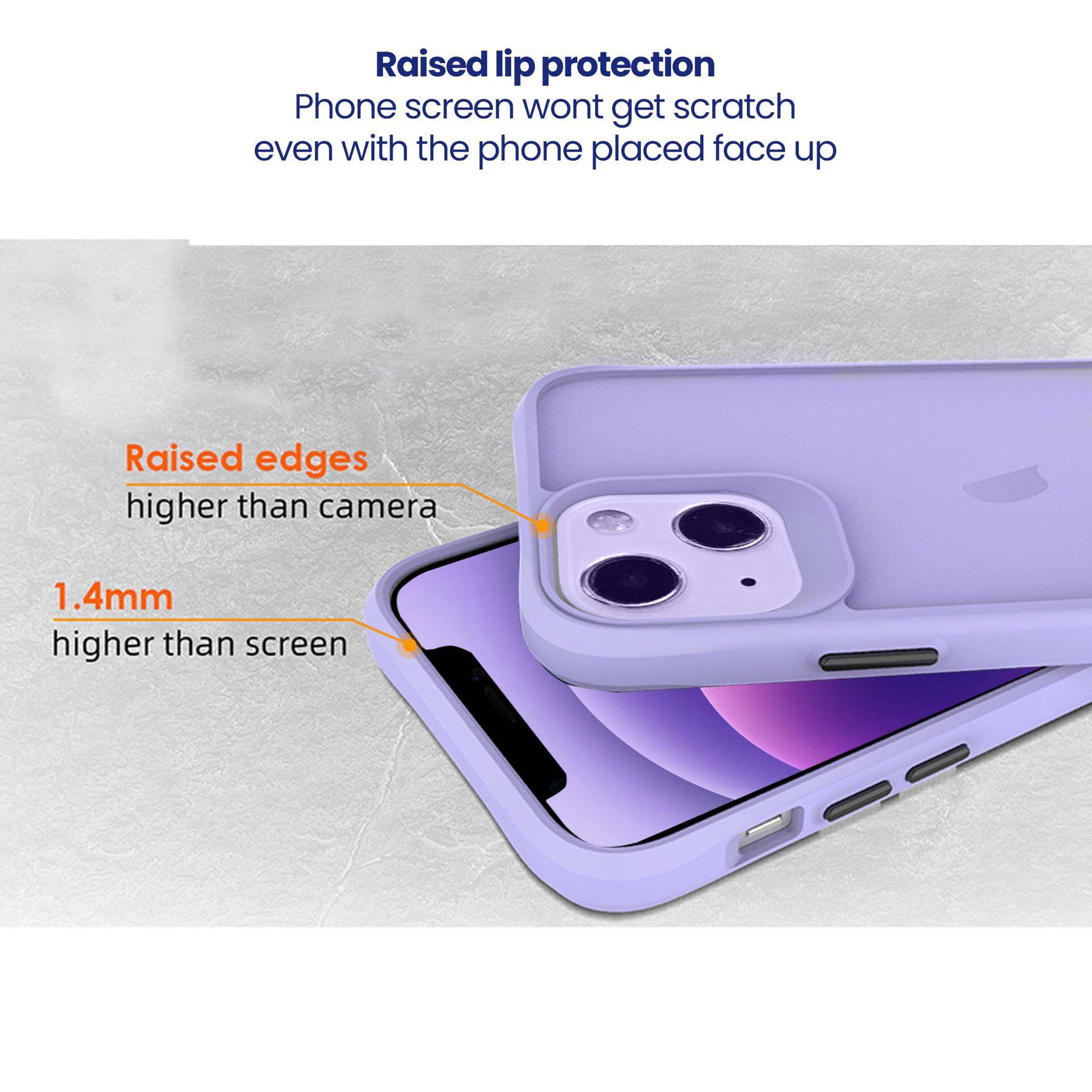 stuffcool Aktion TPU Back Cover for Apple iPhone 13 (Shock Pocket Technology, Purple)_4