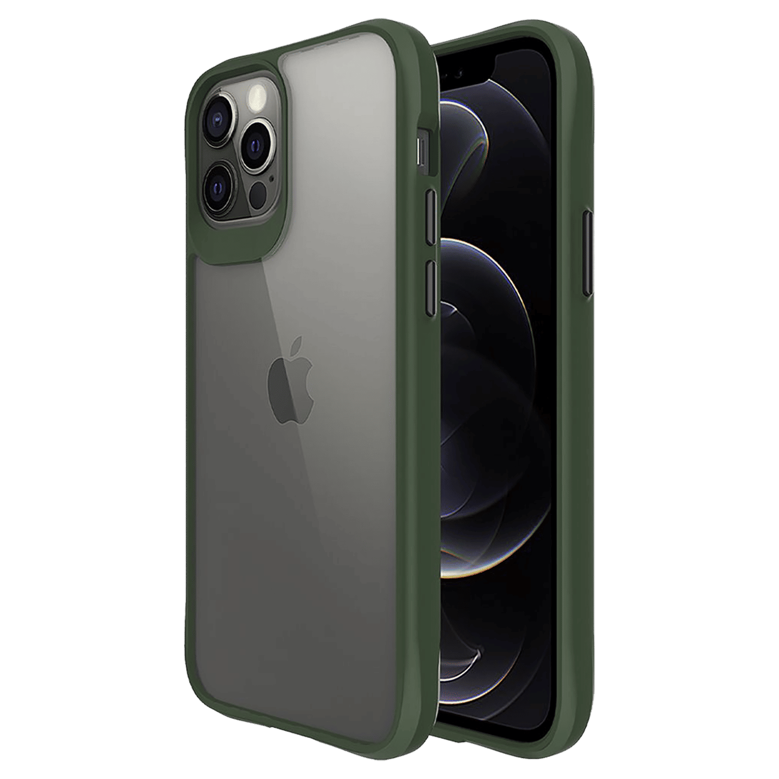 stuffcool Aktion TPU Back Cover for Apple iPhone 13 (Shock Pocket Technology, Green)_1