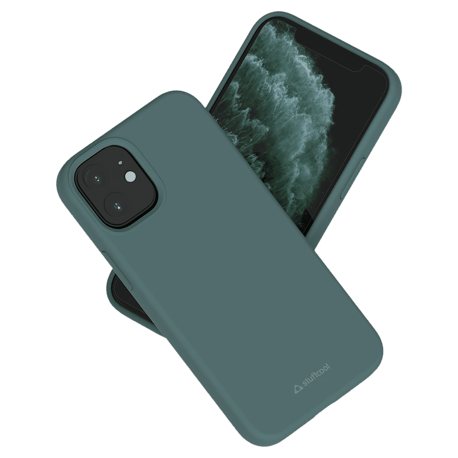 stuffcool Silo Soft and Smooth Rubber Back Cover for Apple iPhone 13 (Camera Protection, Green) stuffcool Silo Soft and Smooth Rubber Back Cover for Apple iPhone 13 (Camera Protection, Green)_1