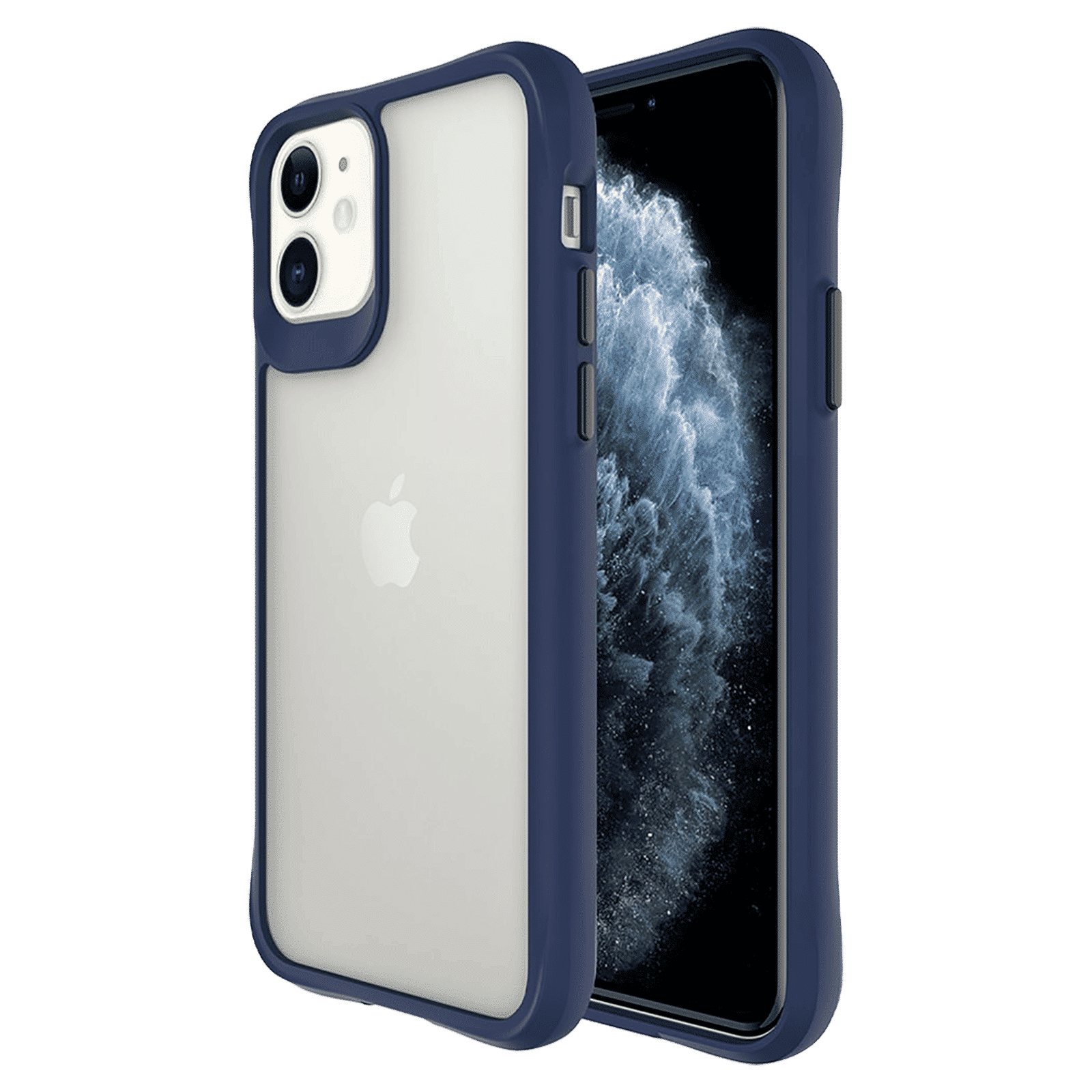 stuffcool Aktion TPU Back Cover for Apple iPhone 13 Pro (Shock Pocket Technology, Blue)_1