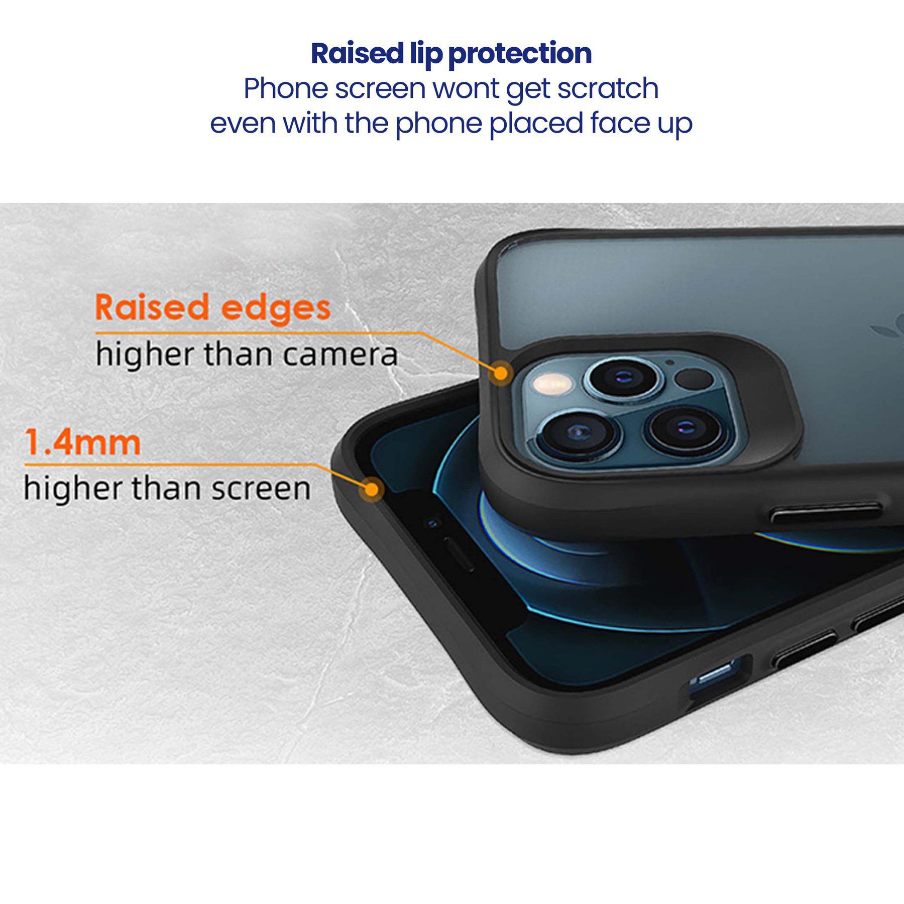 stuffcool Aktion TPU Back Cover for Apple iPhone 13 Pro (Shock Pocket Technology, Black)_4