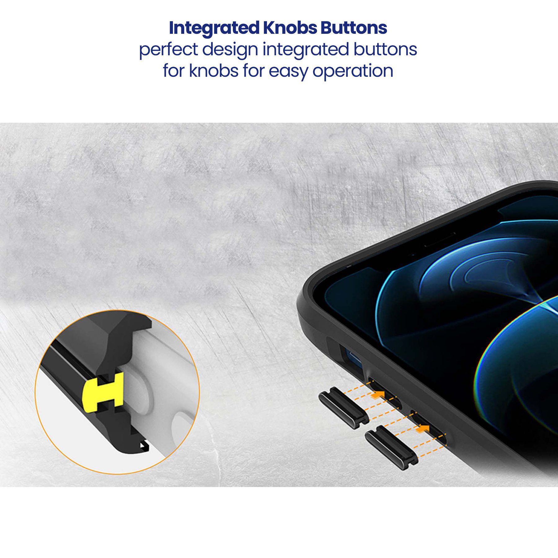 stuffcool Aktion TPU Back Cover for Apple iPhone 13 Pro (Shock Pocket Technology, Black)_5