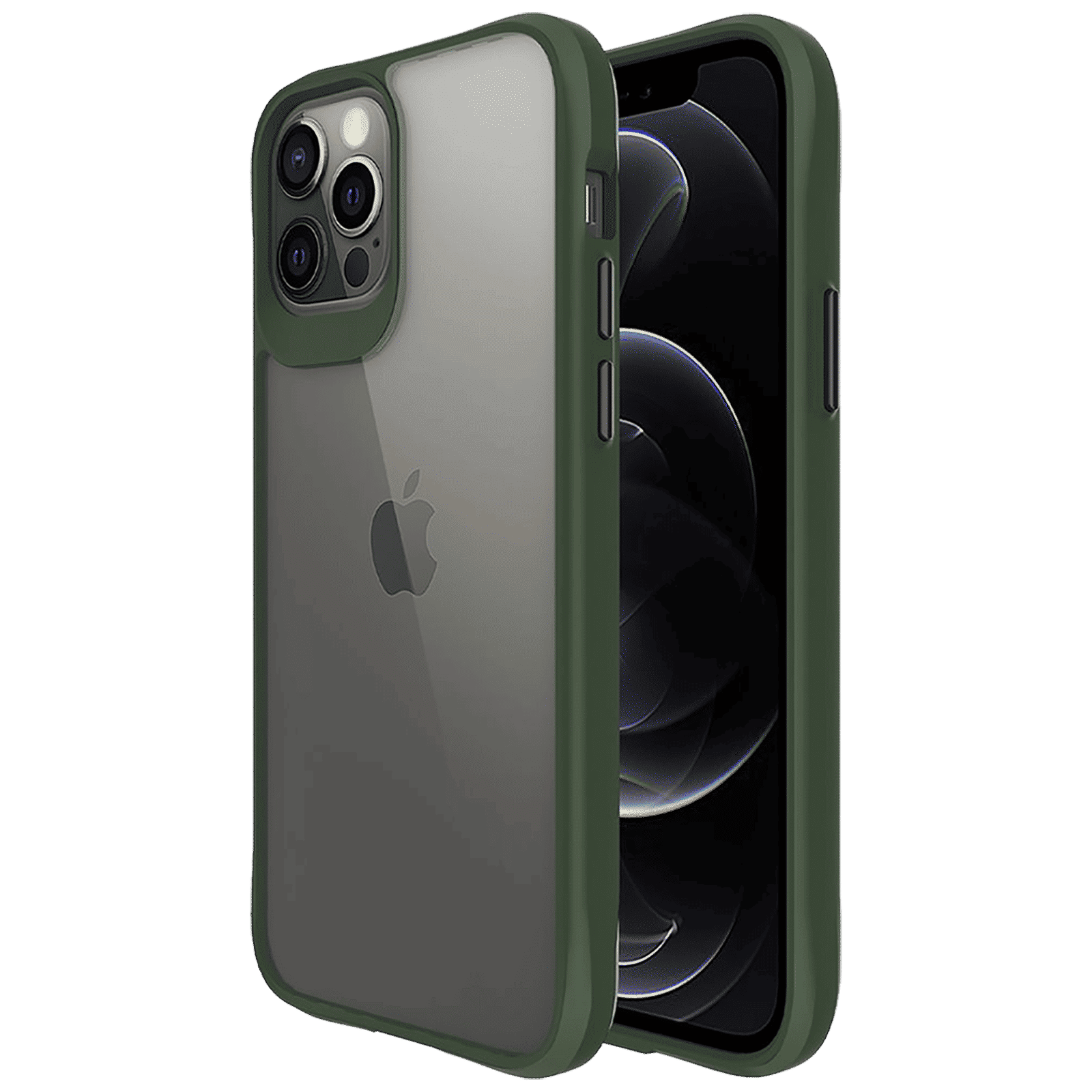 stuffcool Aktion TPU Back Cover for Apple iPhone 13 Pro (Shock Pocket Technology, Green)_1