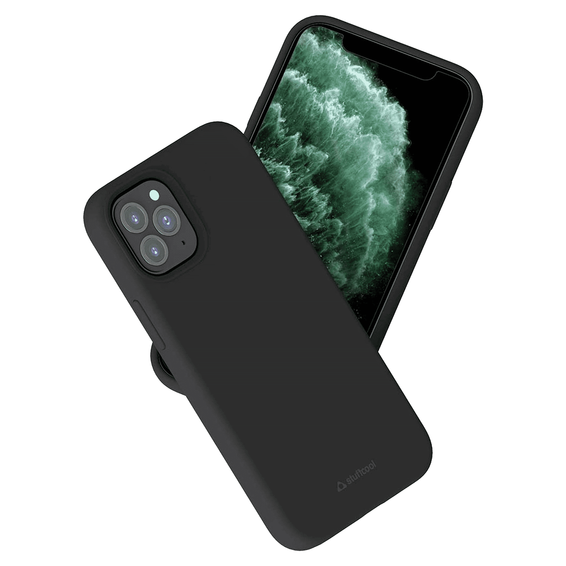 stuffcool Silo Soft and Smooth Rubber Back Cover for Apple iPhone 13 Pro (Camera Protection, Black) stuffcool Silo Soft and Smooth Rubber Back Cover for Apple iPhone 13 Pro (Camera Protection, Black)_1