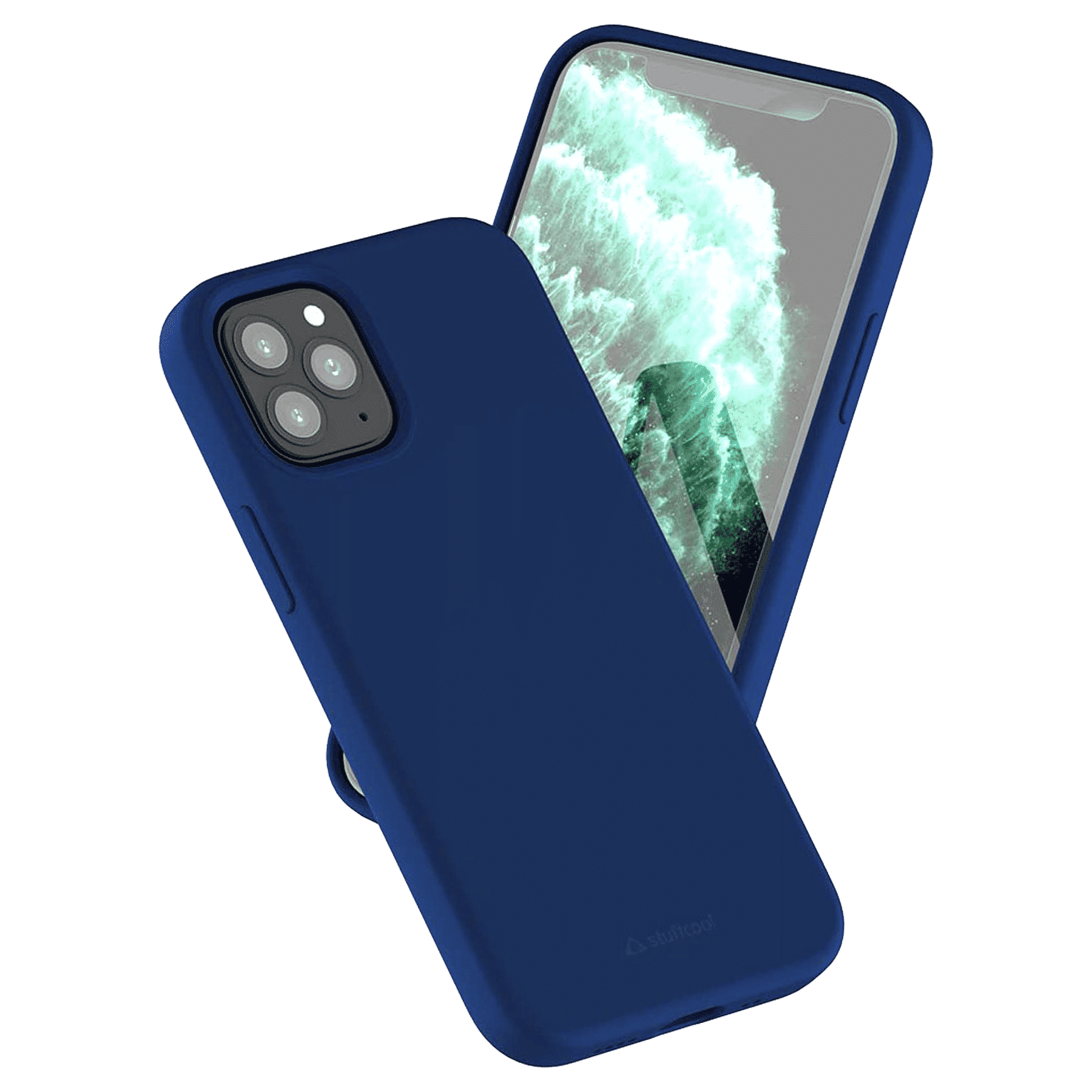 stuffcool Silo Soft and Smooth Rubber Back Cover for Apple iPhone 13 Pro (Camera Protection, Navy) stuffcool Silo Soft and Smooth Rubber Back Cover for Apple iPhone 13 Pro (Camera Protection, Navy)_1