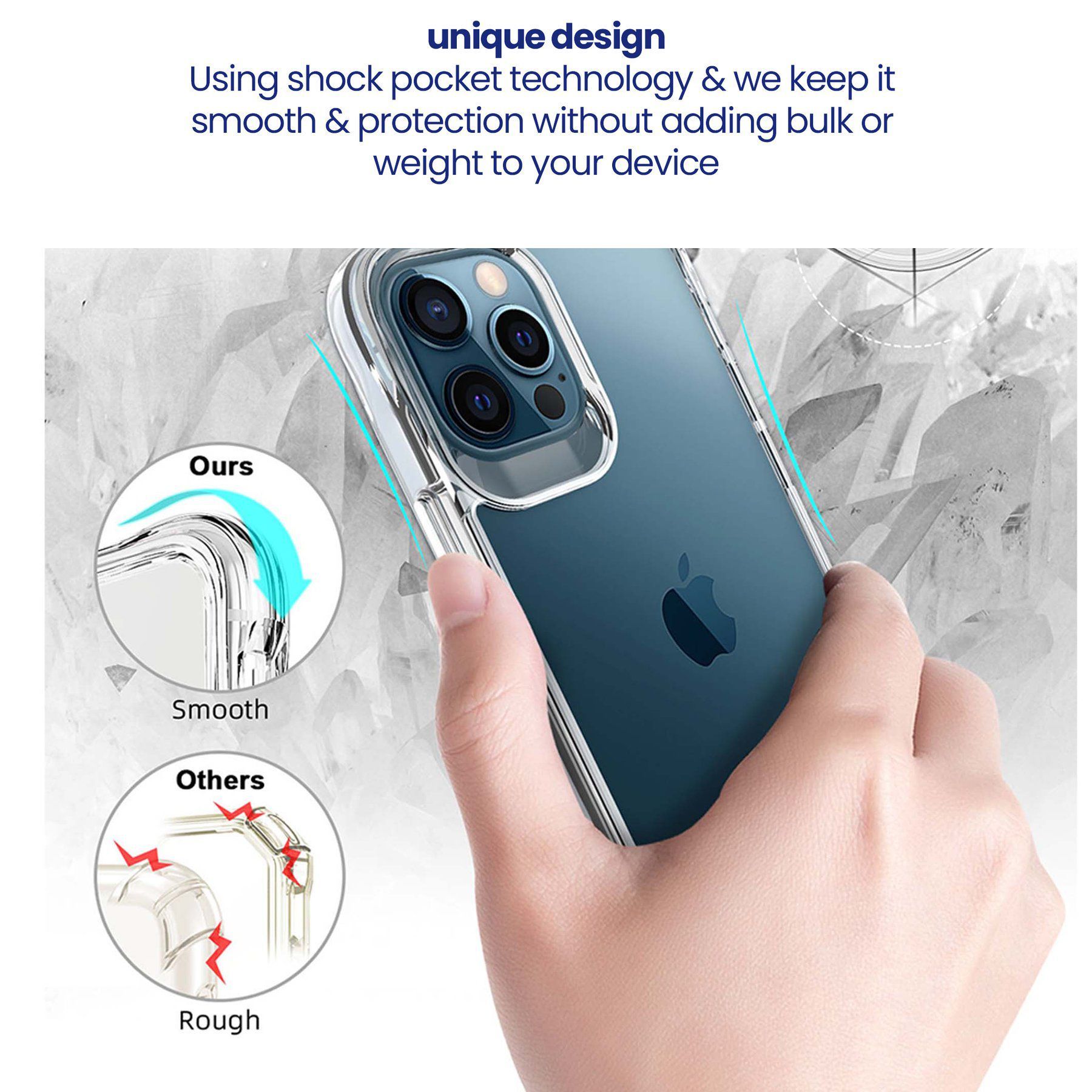 stuffcool Aktion TPU Back Cover for Apple iPhone 13 Pro Max (Shock Pocket Technology, Clear)_8