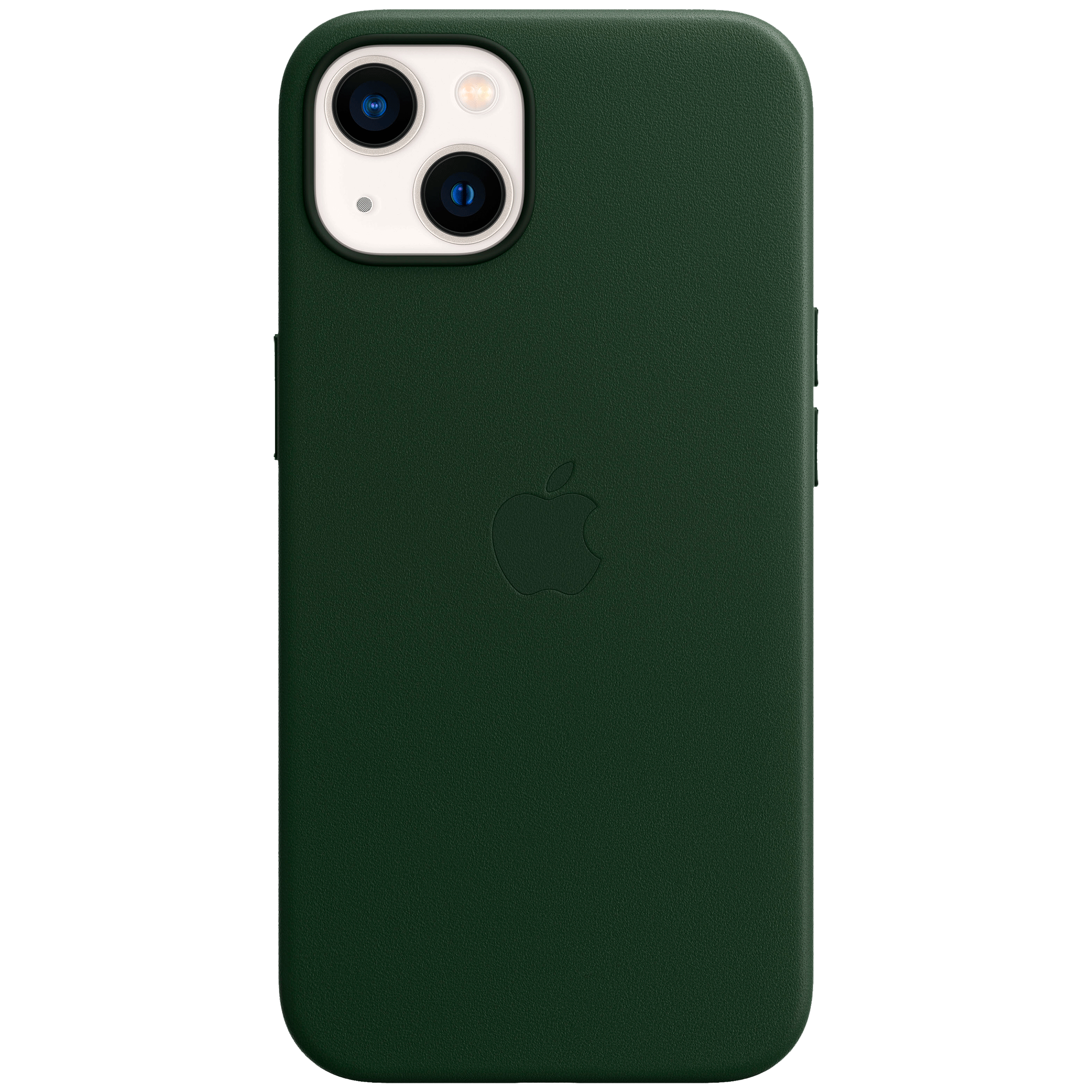 Apple Soft Leather Back Cover for Apple iPhone 13 Mini (Supports Wireless Charging, Sequoia Green)_1