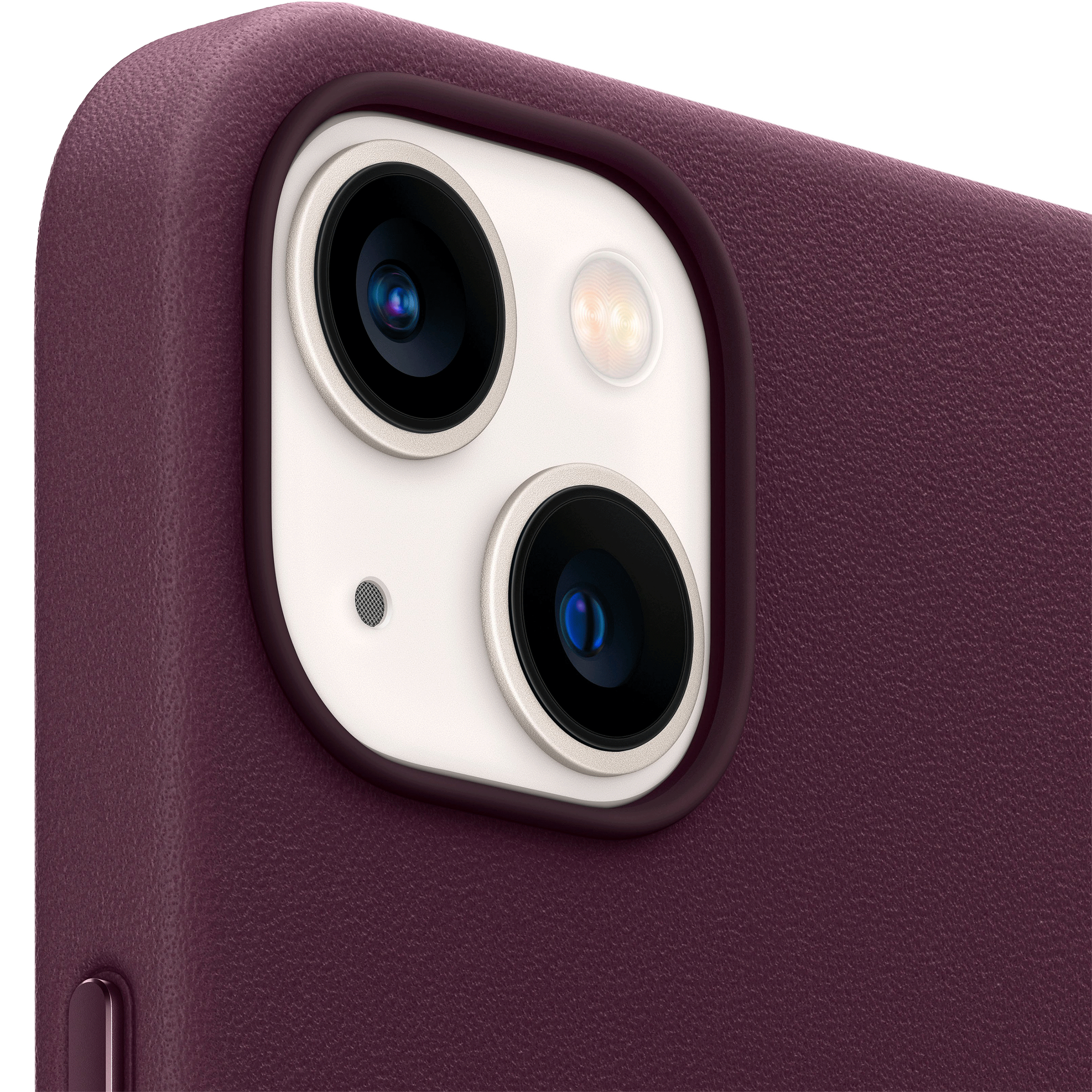 Apple Soft Leather Back Cover for Apple iPhone 13 (Supports Wireless Charging, Dark Cherry) Apple Soft Leather Back Cover for Apple iPhone 13 (Supports Wireless Charging, Dark Cherry)_5