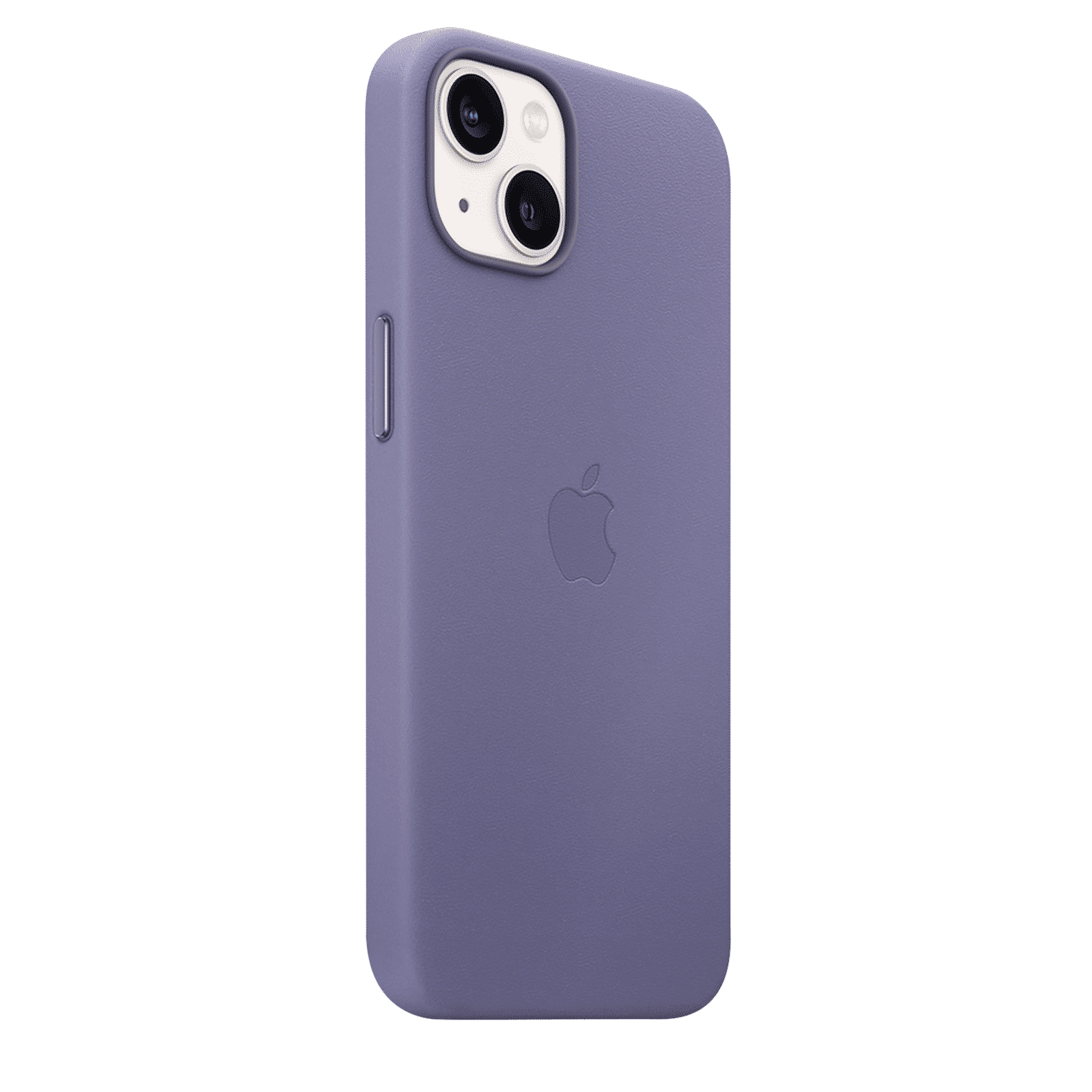 Apple Soft Leather Back Cover for Apple iPhone 13 (Supports Wireless Charging, Wisteria)_2