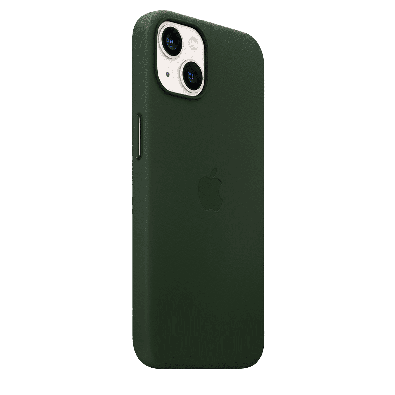 Apple Soft Leather Back Cover for Apple iPhone 13 (Supports Wireless Charging, Sequoia Green)_2