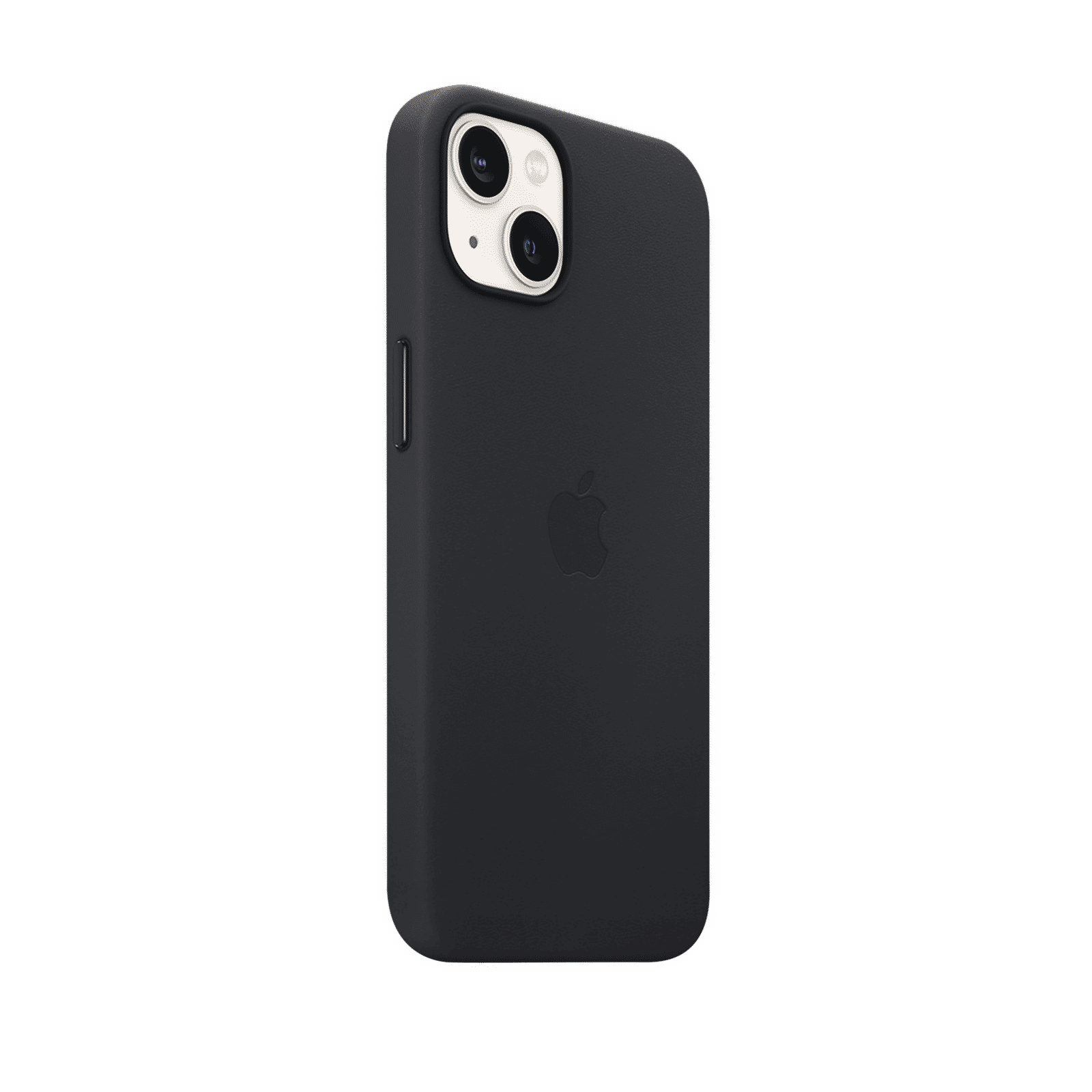 Apple Soft Leather Back Cover for Apple iPhone 13 (Supports Wireless Charging, Midnight)_5