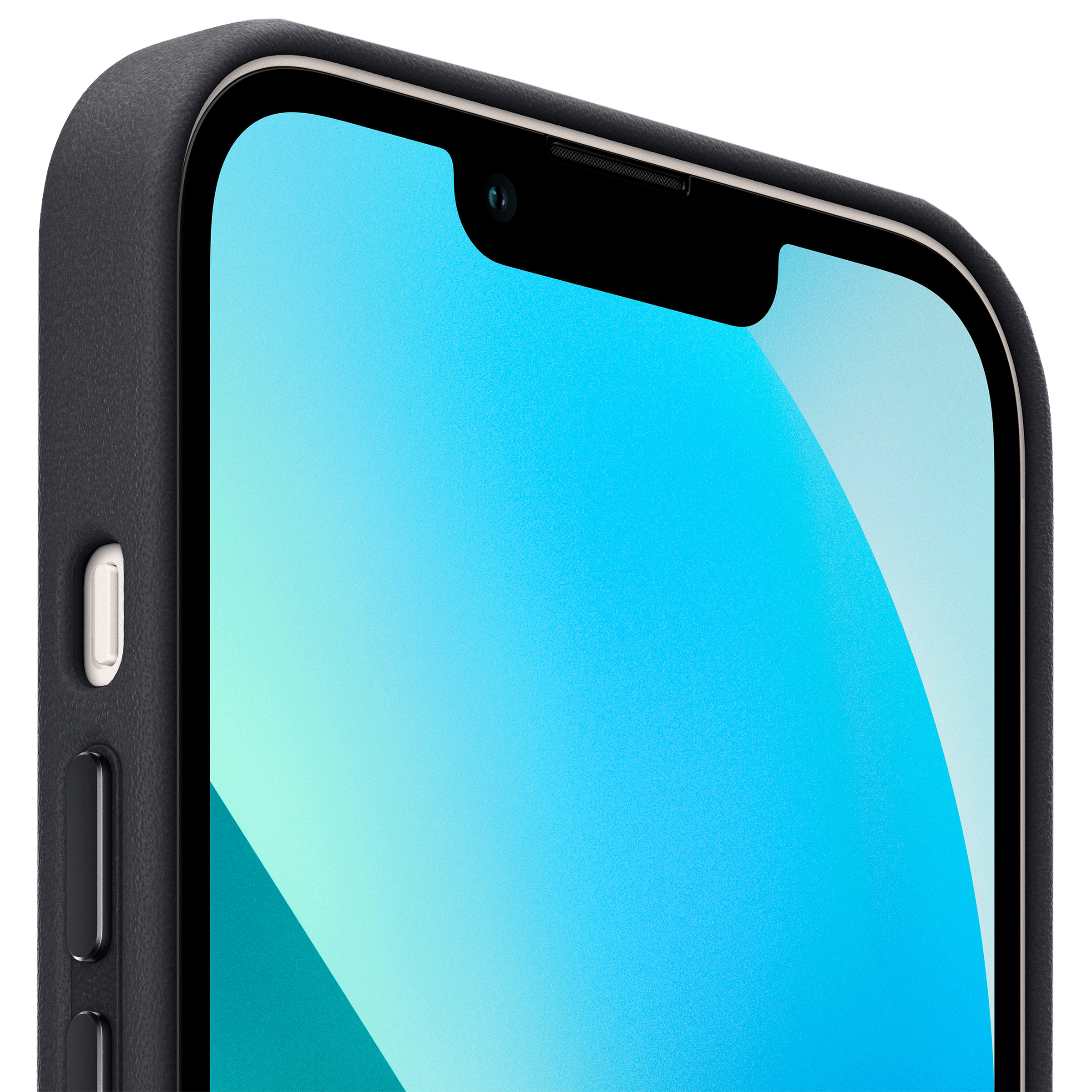 Apple Soft Leather Back Cover for Apple iPhone 13 (Supports Wireless Charging, Midnight)_6