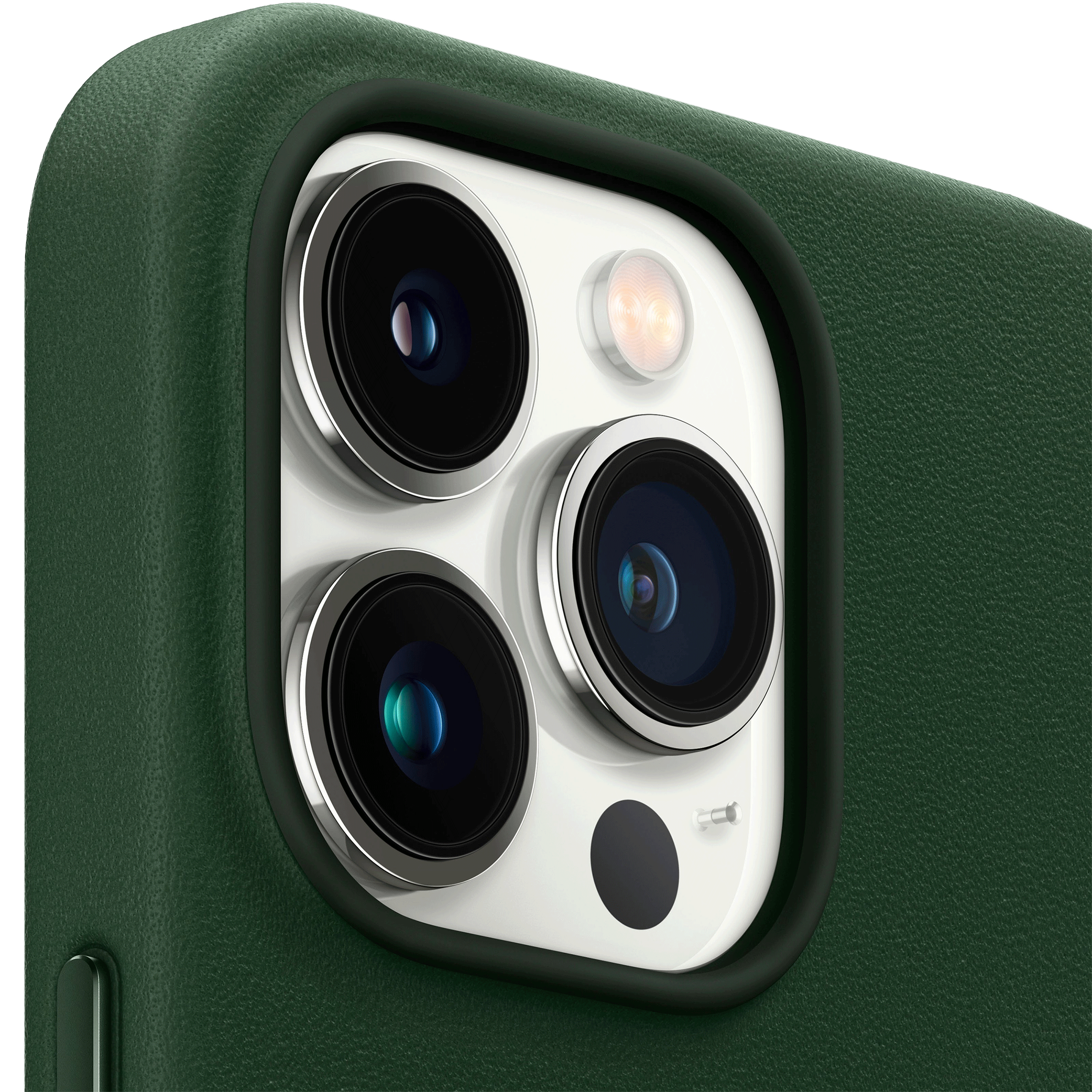 Apple Soft Leather Back Cover for Apple iPhone 13 Pro (Supports Wireless Charging, Sequoia Green) Apple Soft Leather Back Cover for Apple iPhone 13 Pro (Supports Wireless Charging, Sequoia Green)_7