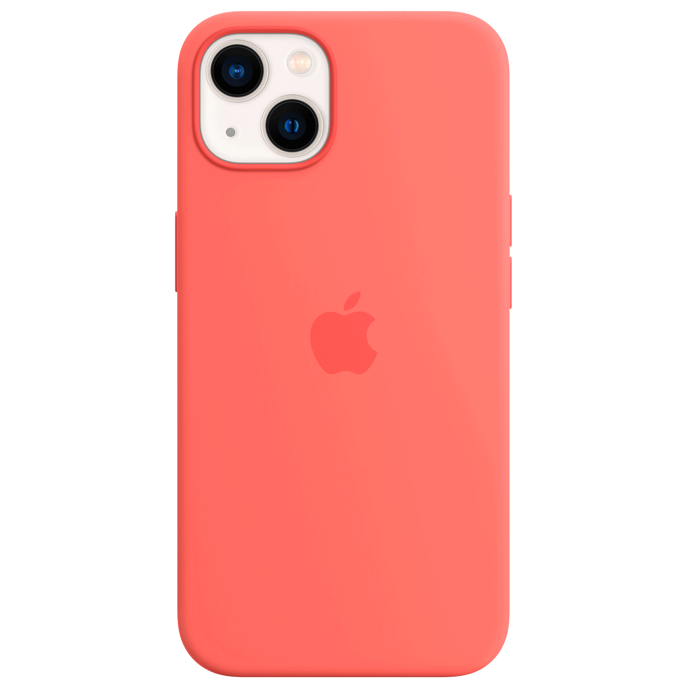 Apple Soft Silicone Back Cover for Apple iPhone 13 mini (Supports Wireless Charging, Pink Pomelo)_1