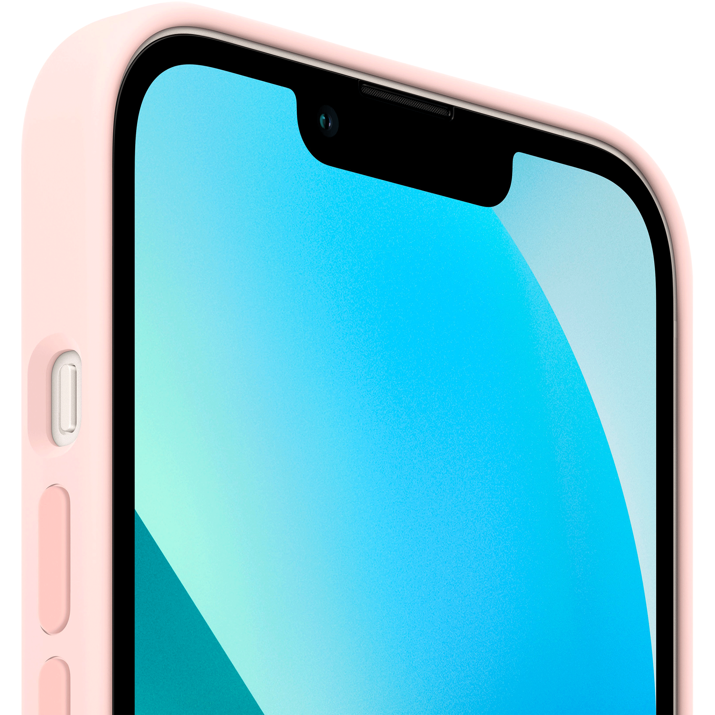 Apple Soft Silicone Back Cover for Apple iPhone 13 (Supports Wireless Charging, Chalk Pink)_4