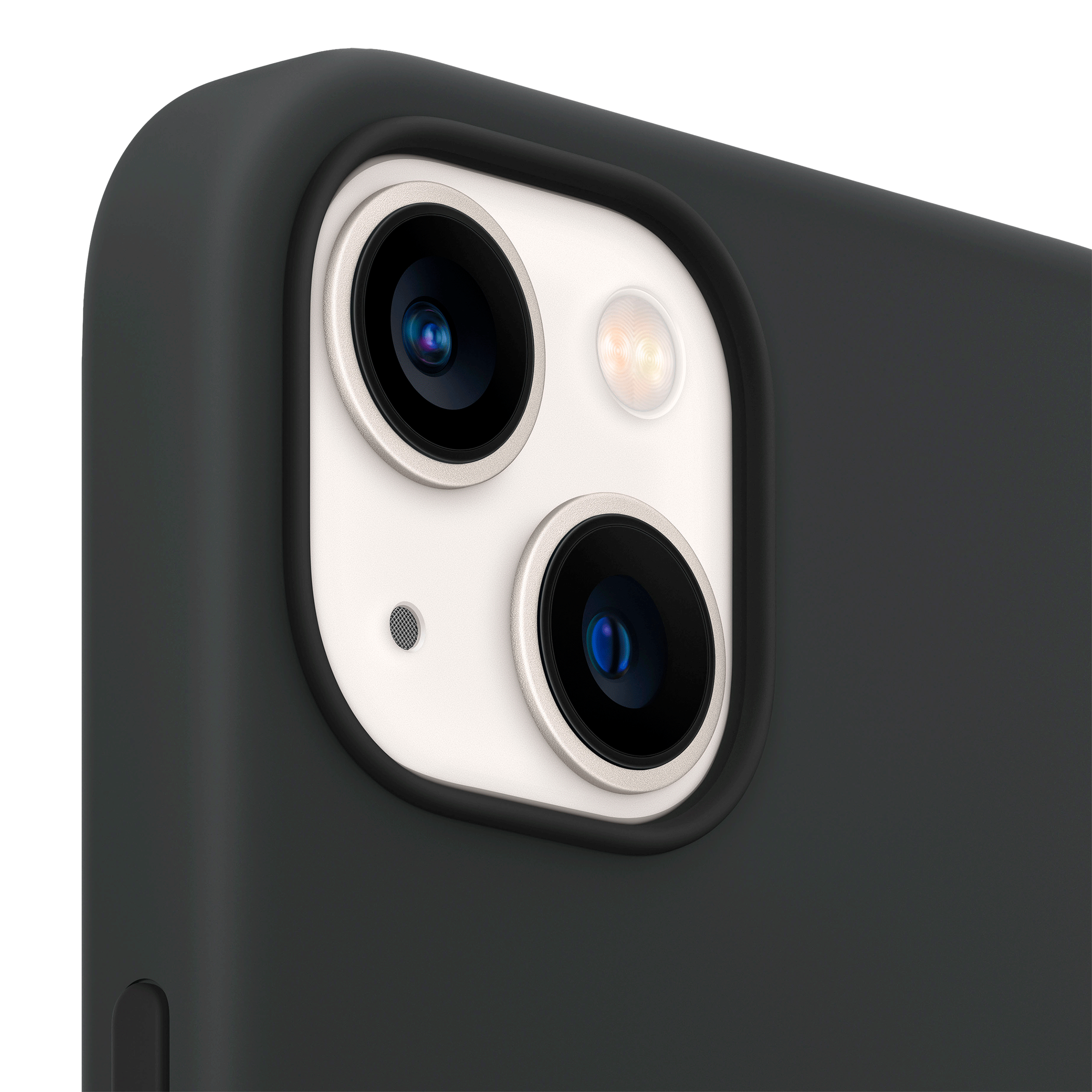 Apple Soft Silicone Back Cover for Apple iPhone 13 (Supports Wireless Charging, Midnight)_6