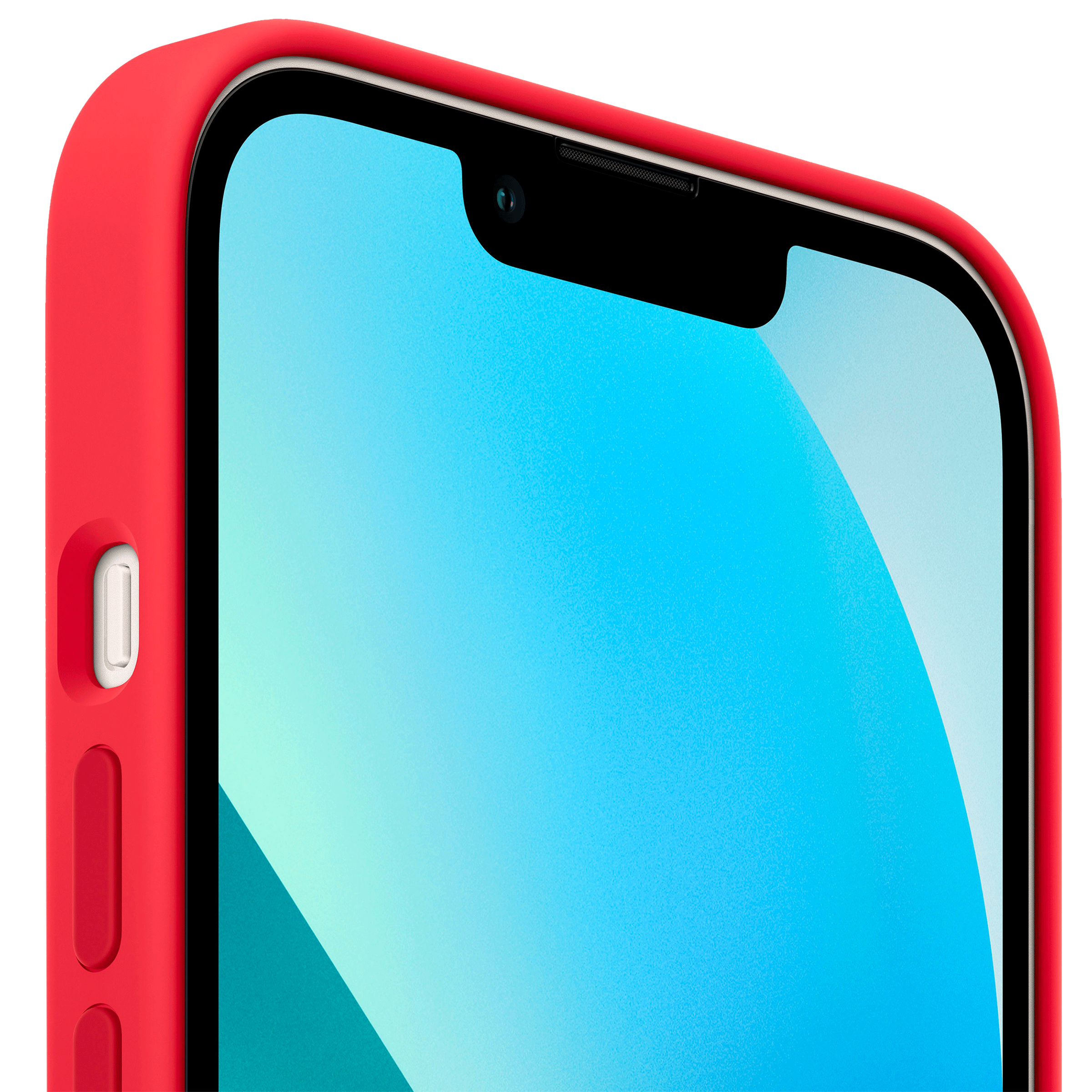Apple Soft Silicone Back Cover for Apple iPhone 13 (Supports Wireless Charging, (Product) Red)_4
