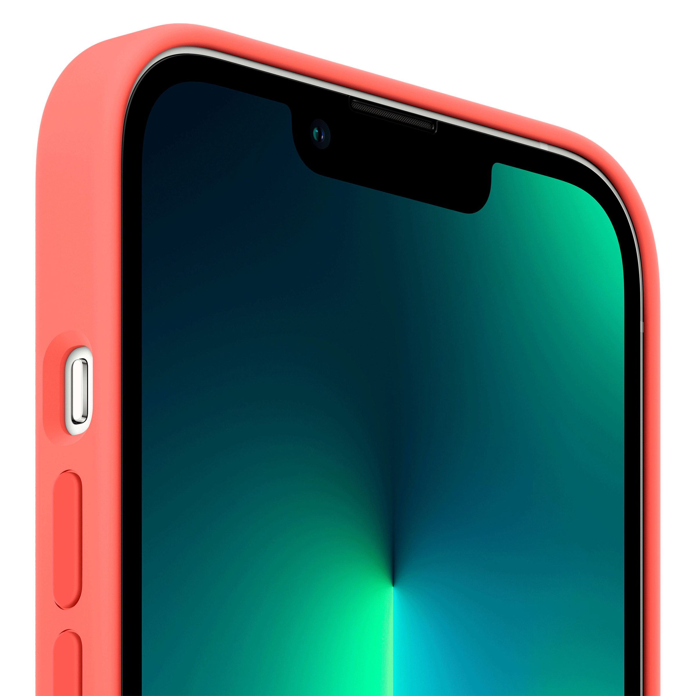 Apple Soft Silicone Back Cover for Apple iPhone 13 Pro (Supports Wireless Charging, Pink Pomelo)_6