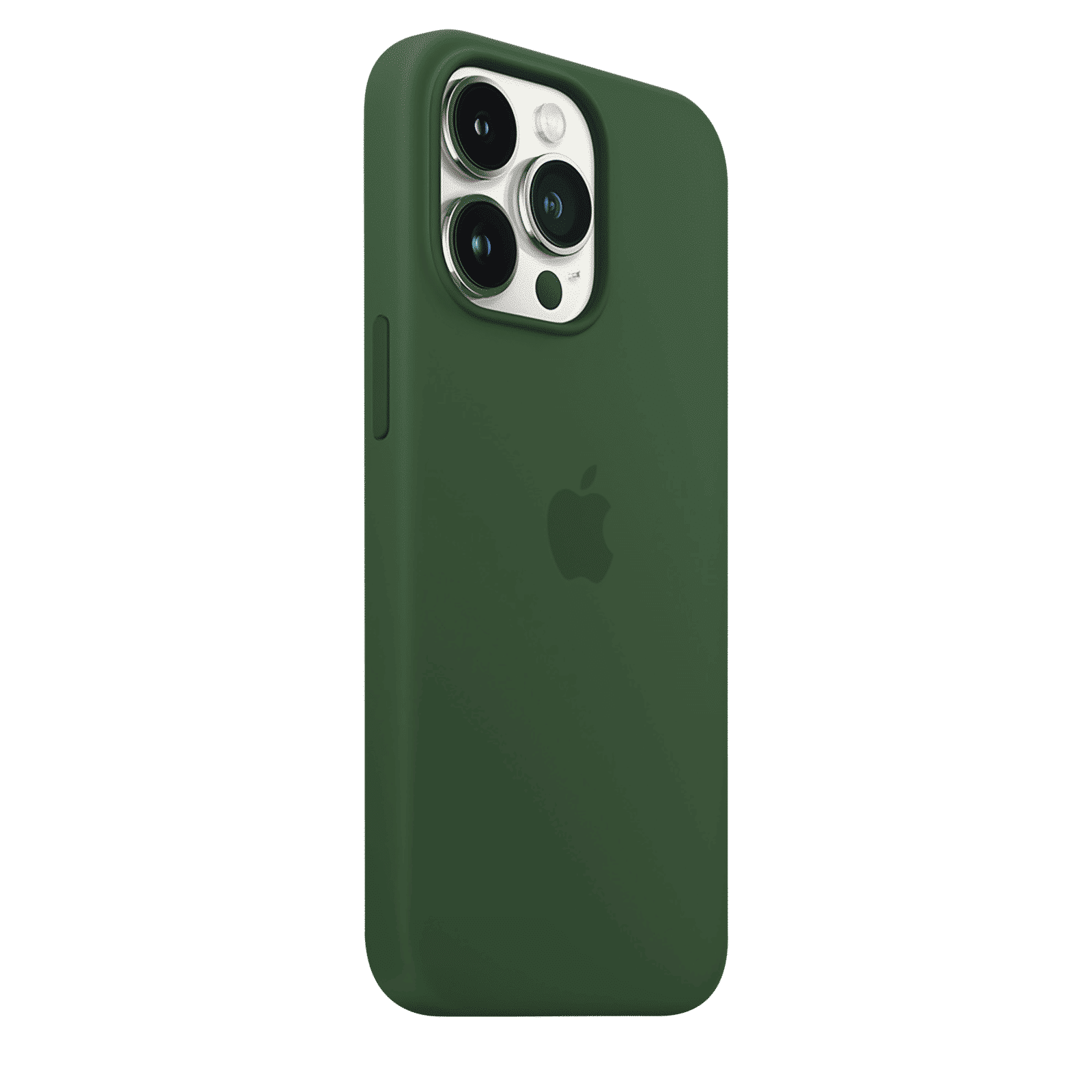 Apple Soft Silicone Back Cover for Apple iPhone 13 Pro (Supports Wireless Charging, Clover)_2