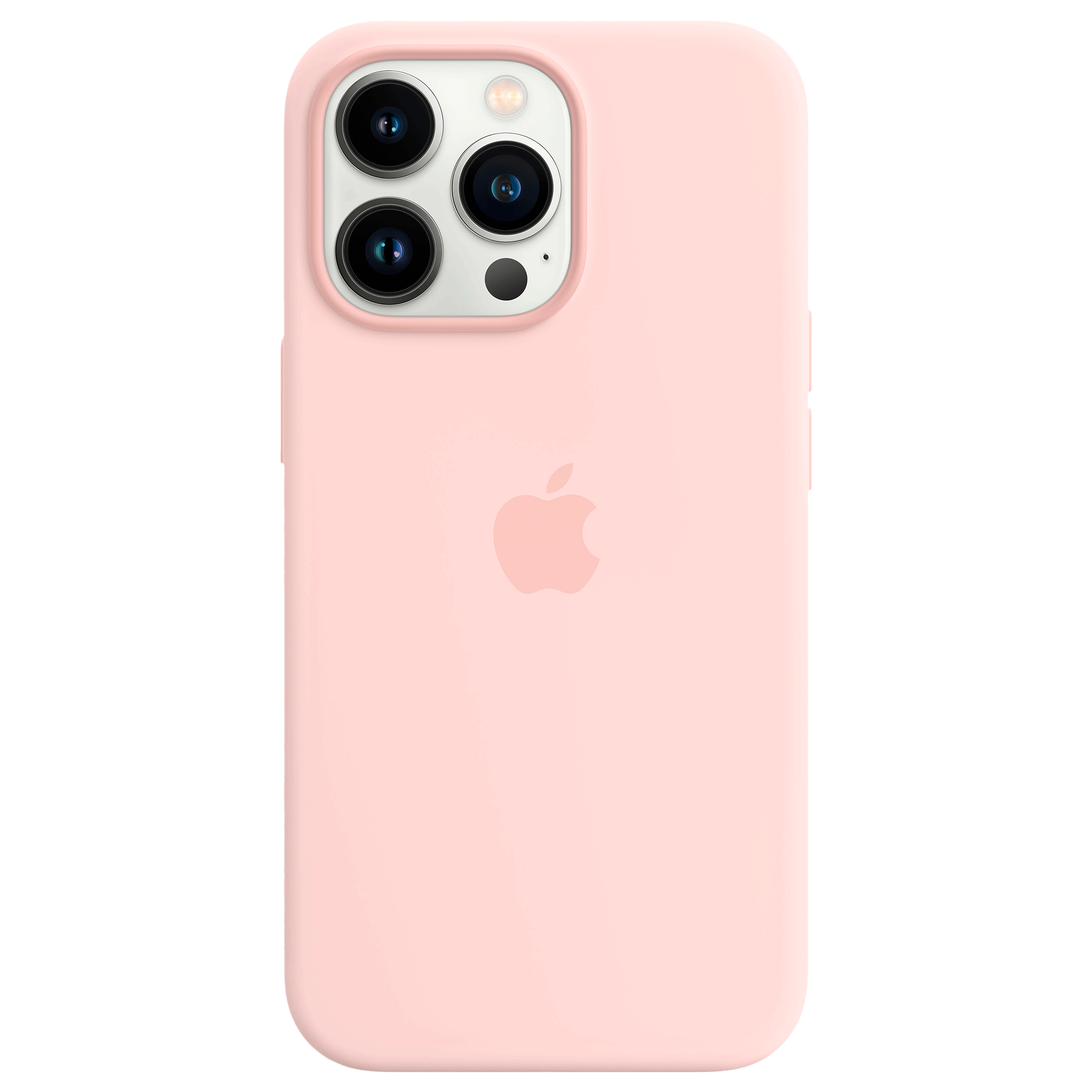 Apple Soft Silicone Back Cover for Apple iPhone 13 Pro (Supports Wireless Charging, Chalk Pink)_1