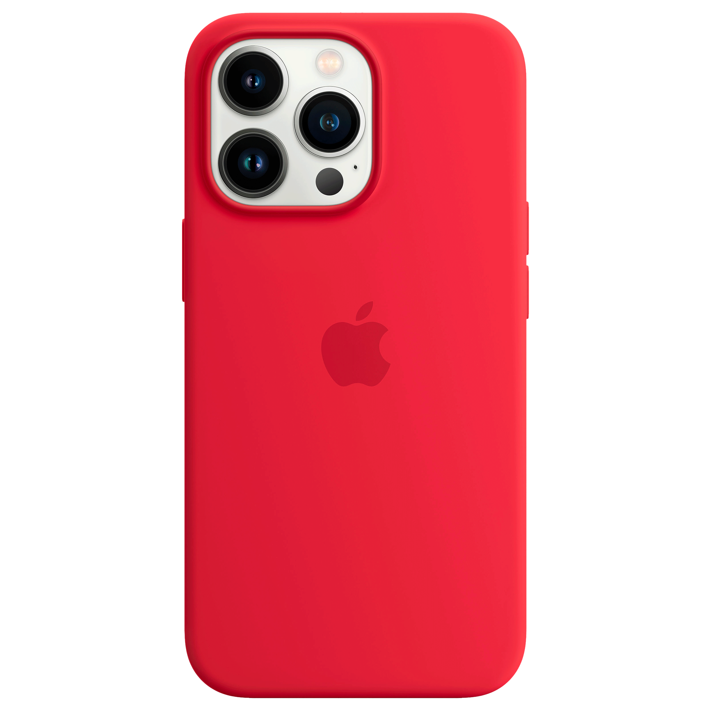 Apple Soft Silicone Back Cover for Apple iPhone 13 Pro (Supports Wireless Charging, Red)_1