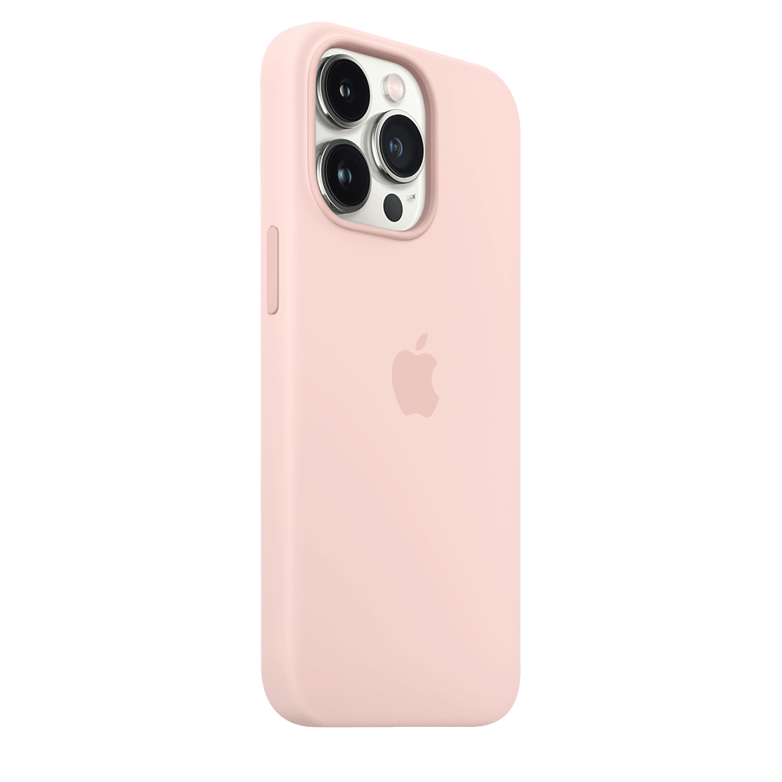 Apple Soft Silicone Back Cover for Apple iPhone 13 Pro Max (Supports Wireless Charging, Chalk Pink)_4