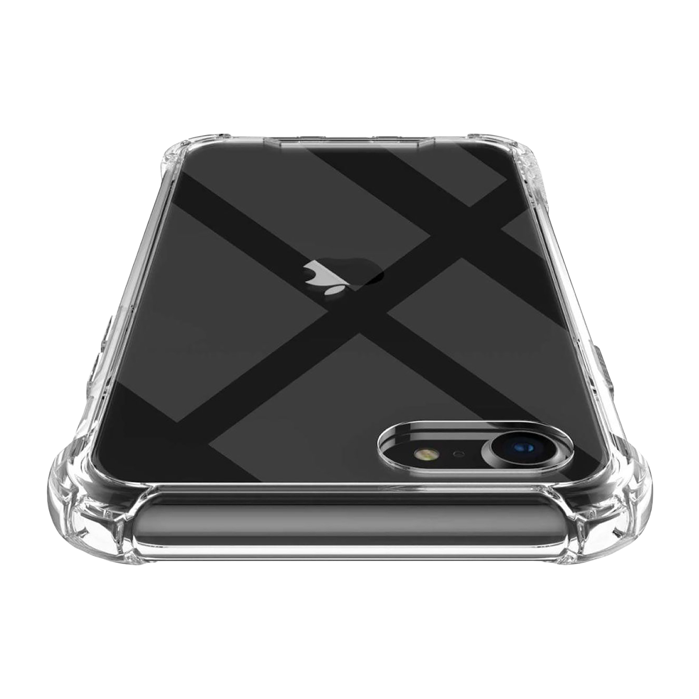 ESSE Screen Protector & TPU Back Cover Combo for Apple iPhone SE 2 (Drop Protection, Clear)_11