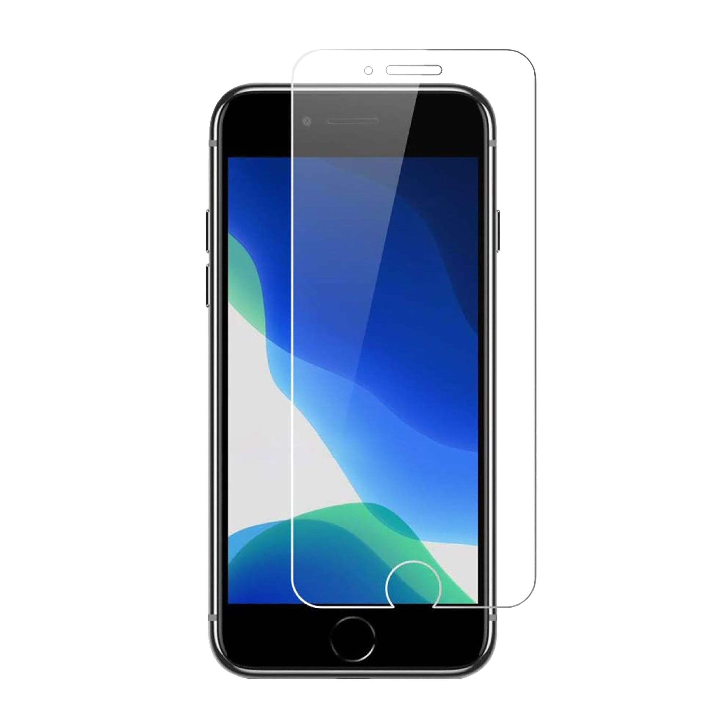 ESSE Screen Protector & TPU Back Cover Combo for Apple iPhone SE 2 (Drop Protection, Clear)_4