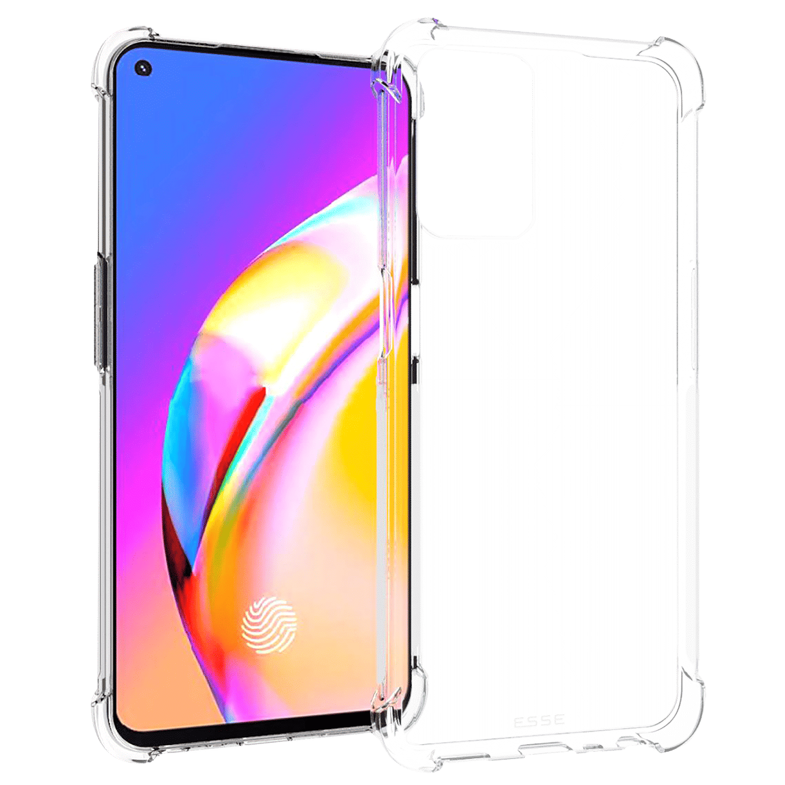 ESSE Screen Protector & TPU Back Cover Combo for OPPO A54 (Drop Protection, Clear)_2