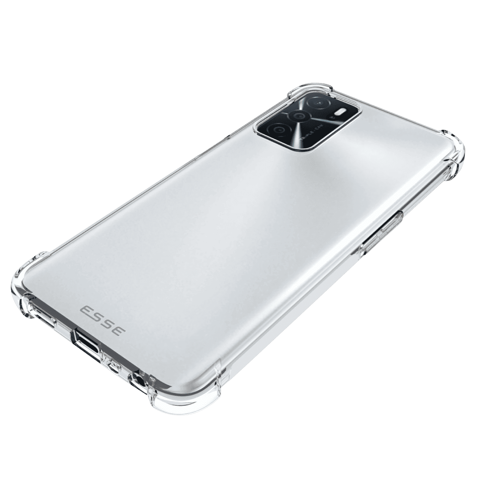 ESSE Screen Protector & TPU Back Cover Combo for OPPO A16 (Drop Protection, Clear)_7