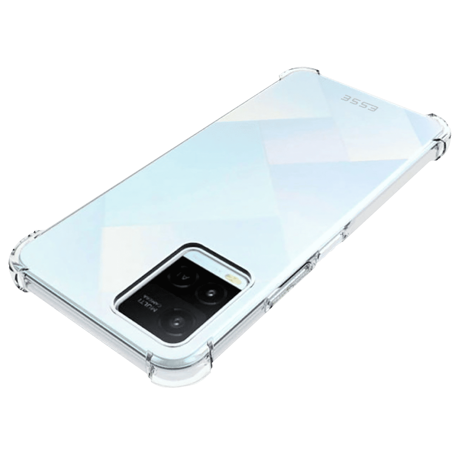 ESSE Screen Protector & TPU Back Cover Combo for vivo Y21 (Drop Protection, Clear)_3