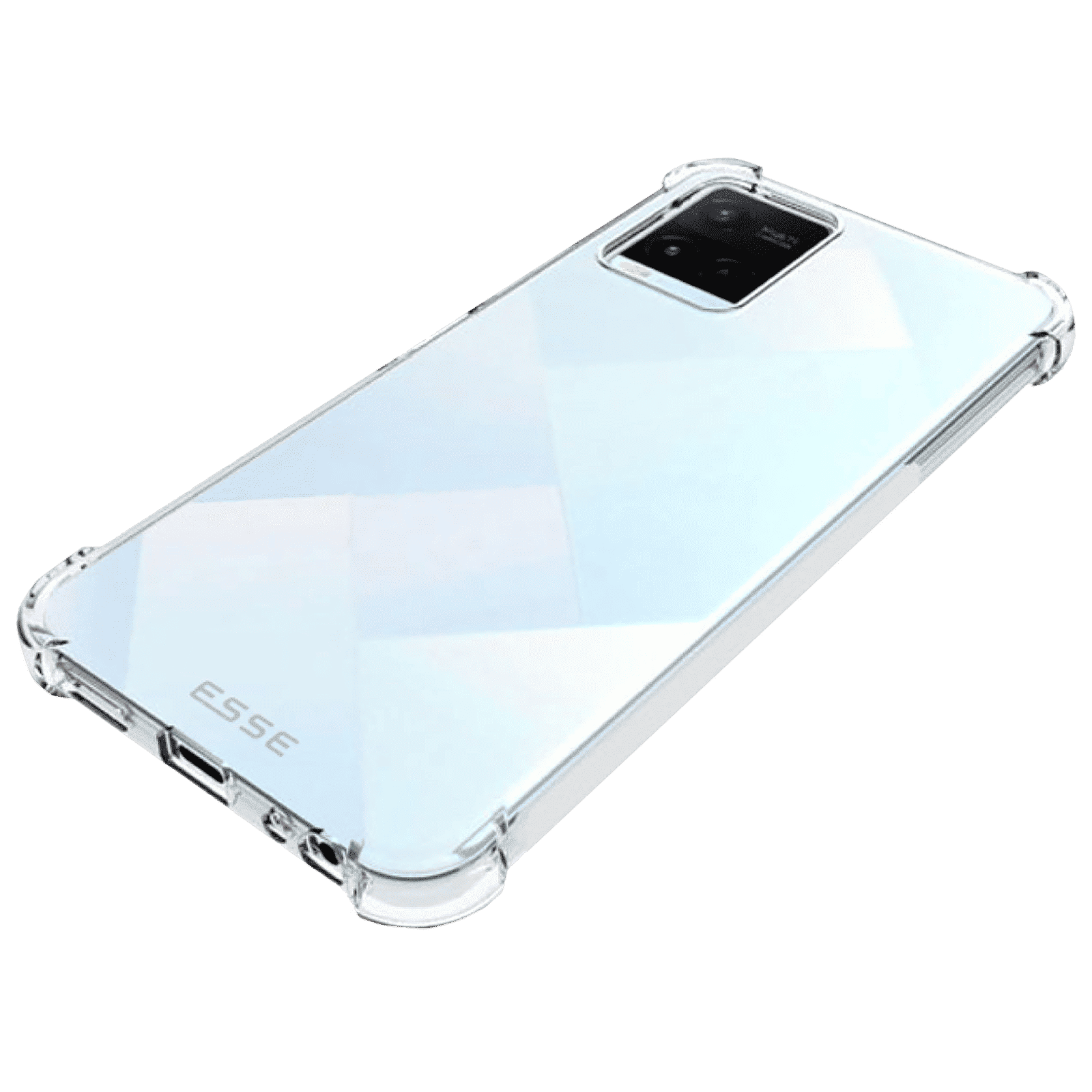 ESSE Screen Protector & TPU Back Cover Combo for vivo Y21 (Drop Protection, Clear)_4